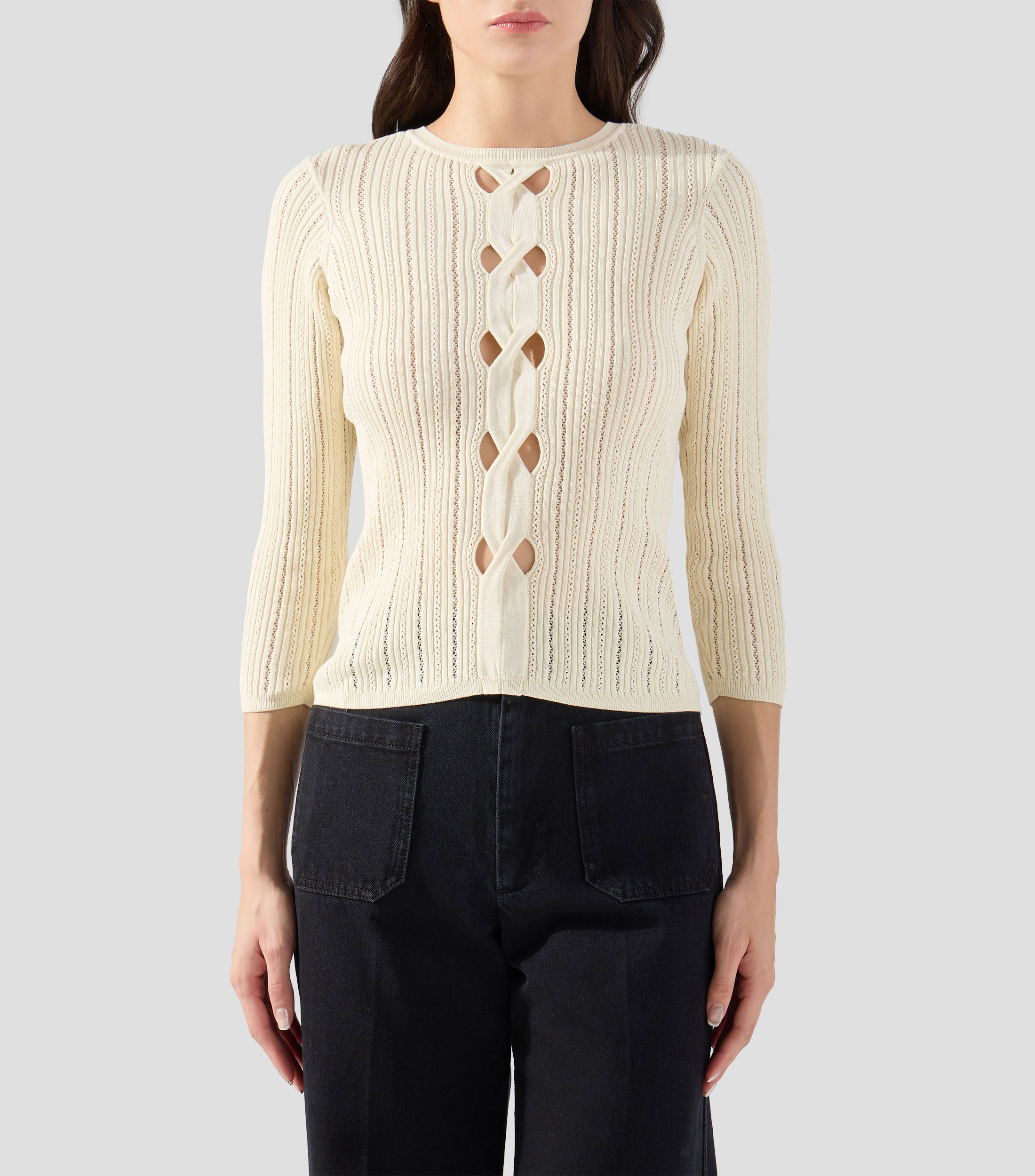 Suéter de cuello redondo Mujer