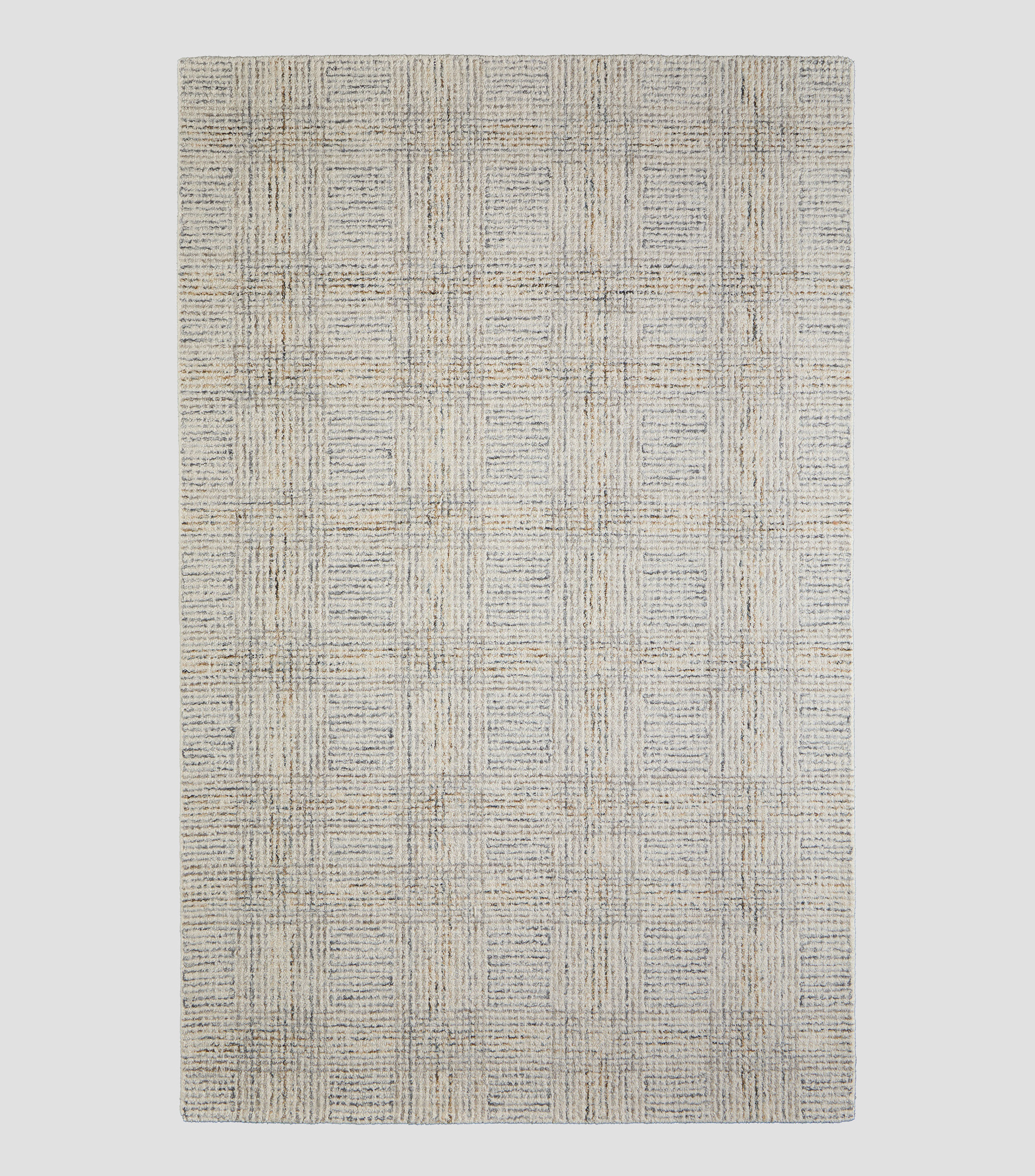 Tapete 100% Lana, tejido a mano en la India Opera gris 244 x 305 cm