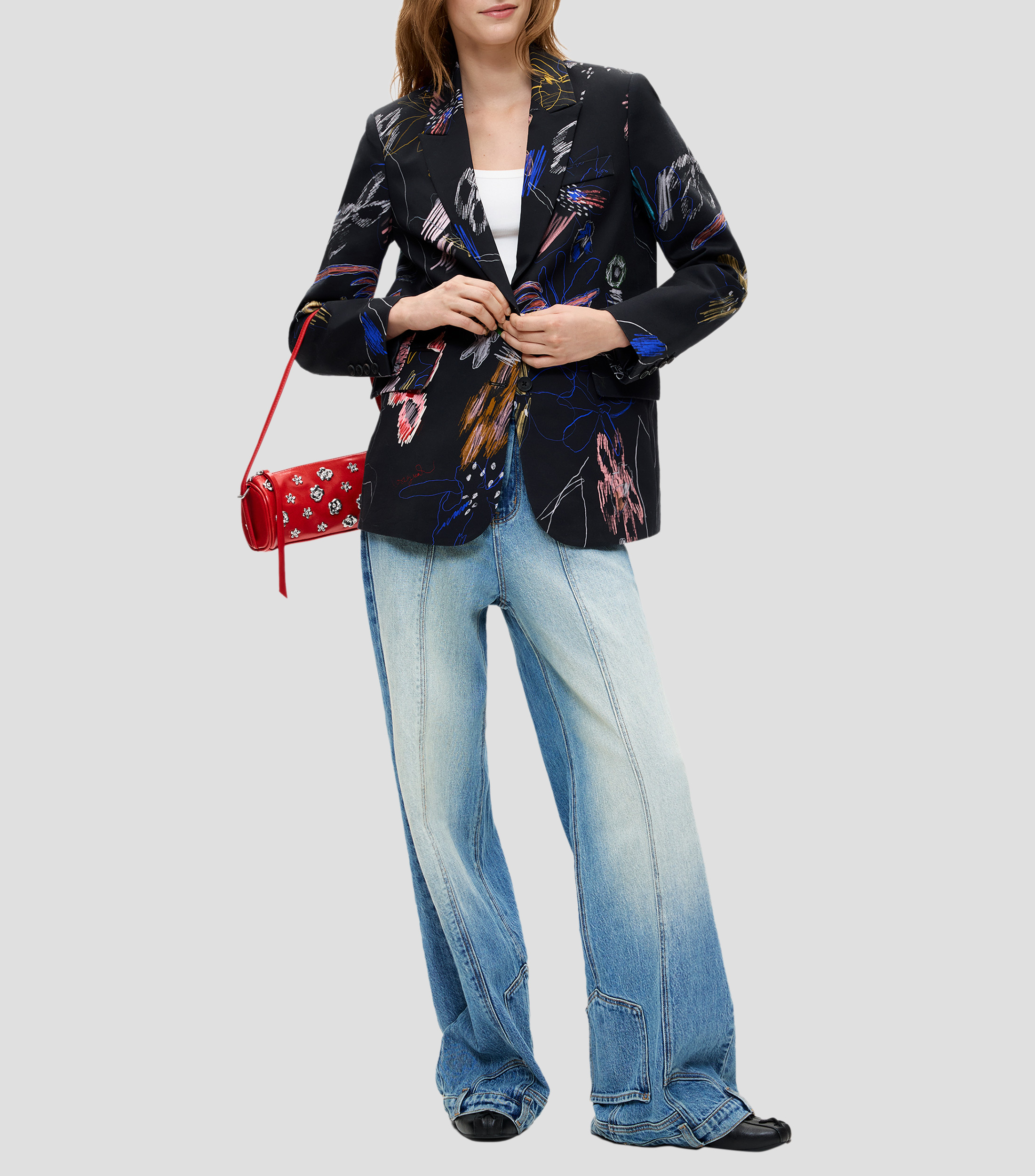 Blazer estampado Mujer