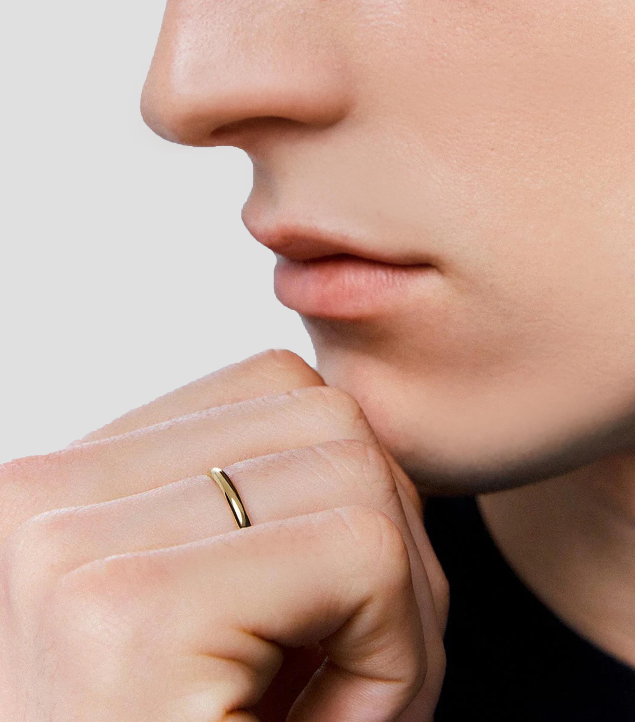 Anillo alianza en Oro amarillo de 18 Kilates Compromiso Mujer
