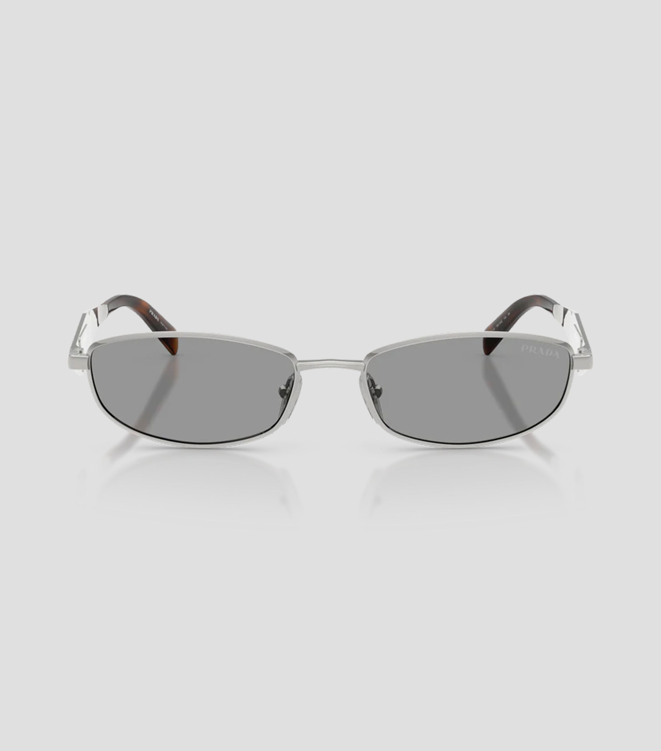 Lentes de sol ovalados plateado Mujer