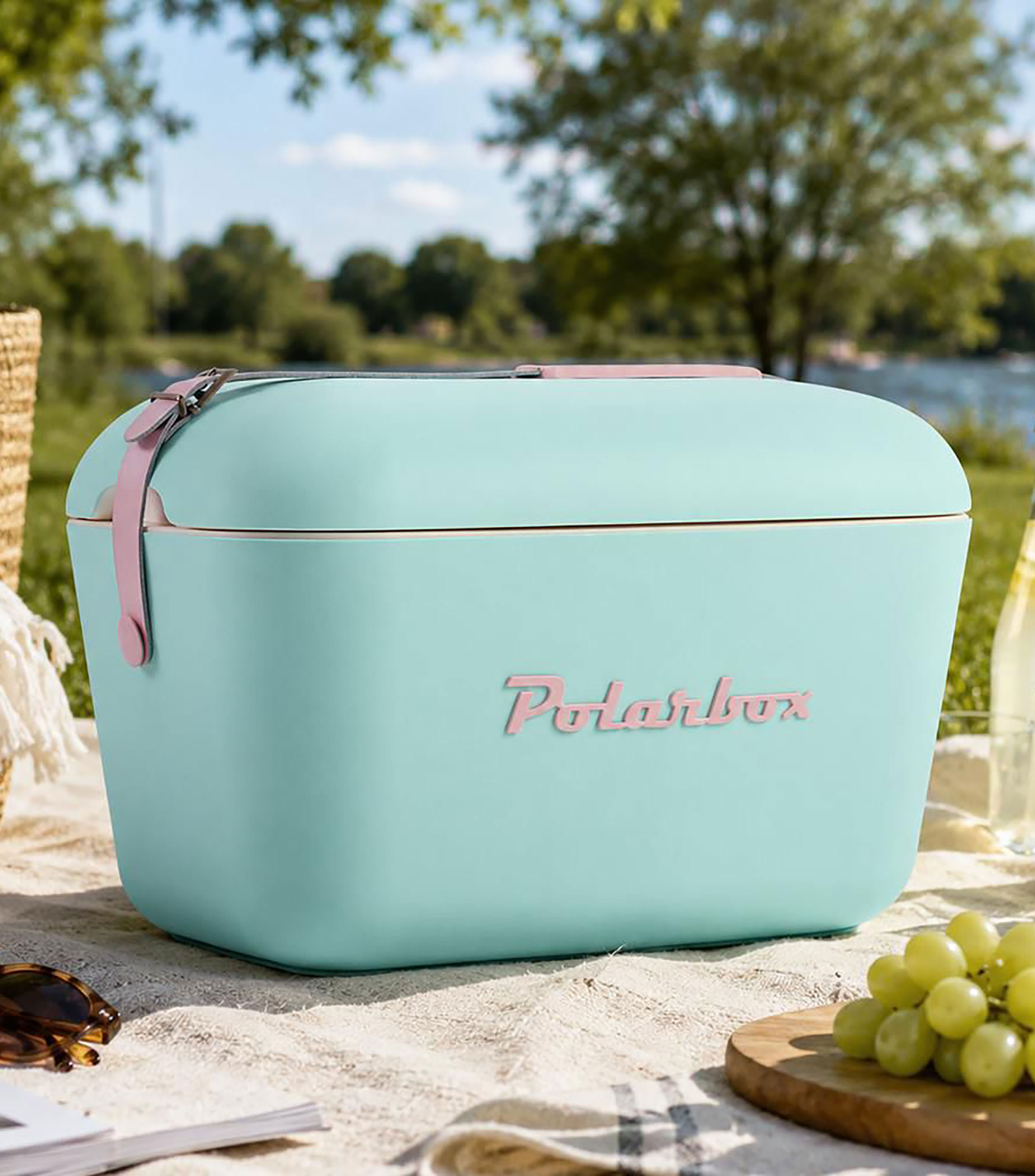 Hielera Portátil Verde Agua y Rosa Pop 12 L