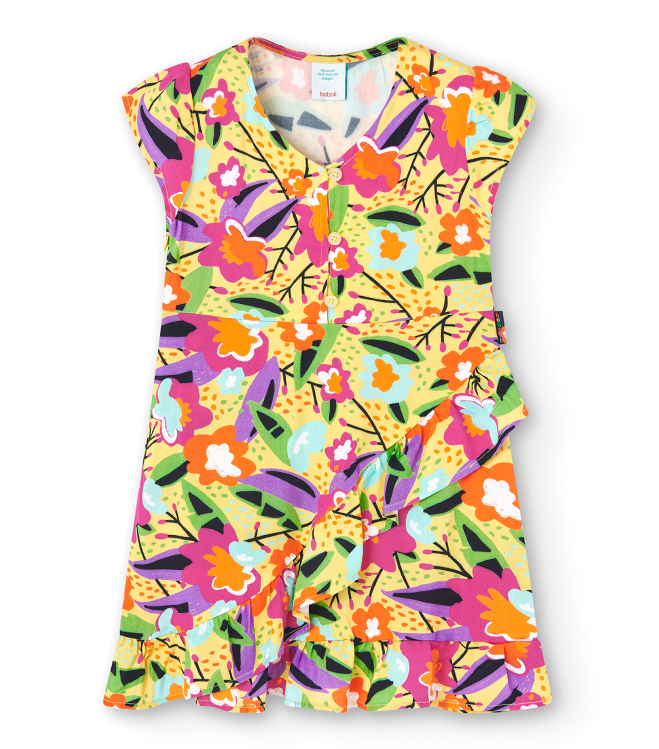 Vestido flores multicolor Niña