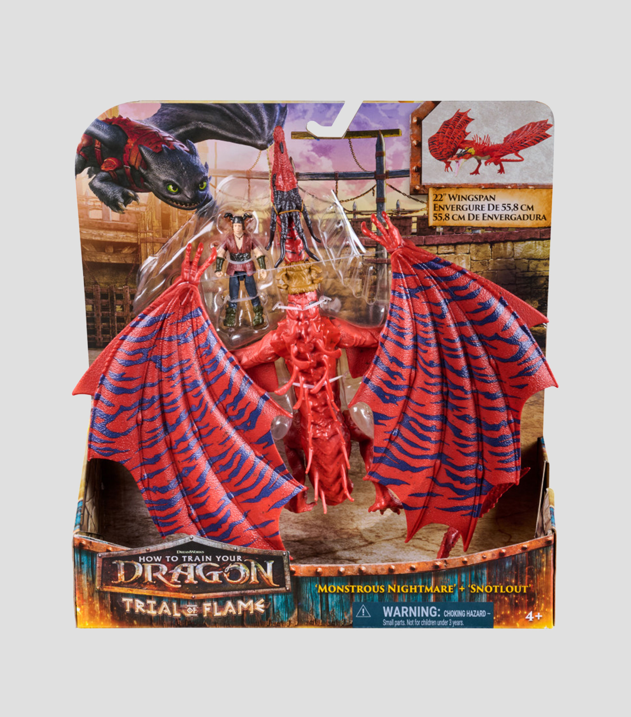 Figura de acción How To Train Your Dragon: Monstrous Nightmare & Snotlout