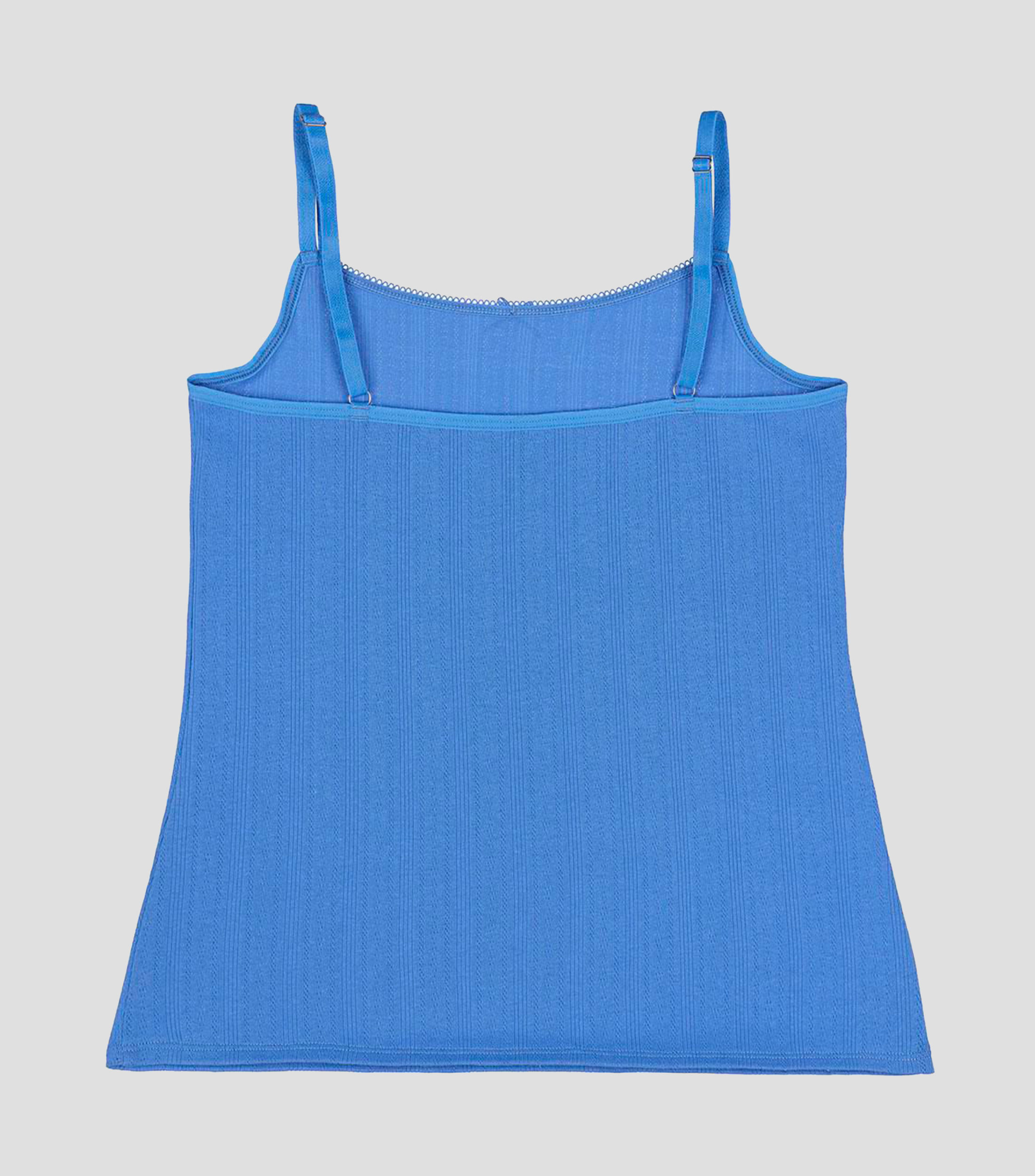 Playera cuello redondo sin mangas microdiseños Niña