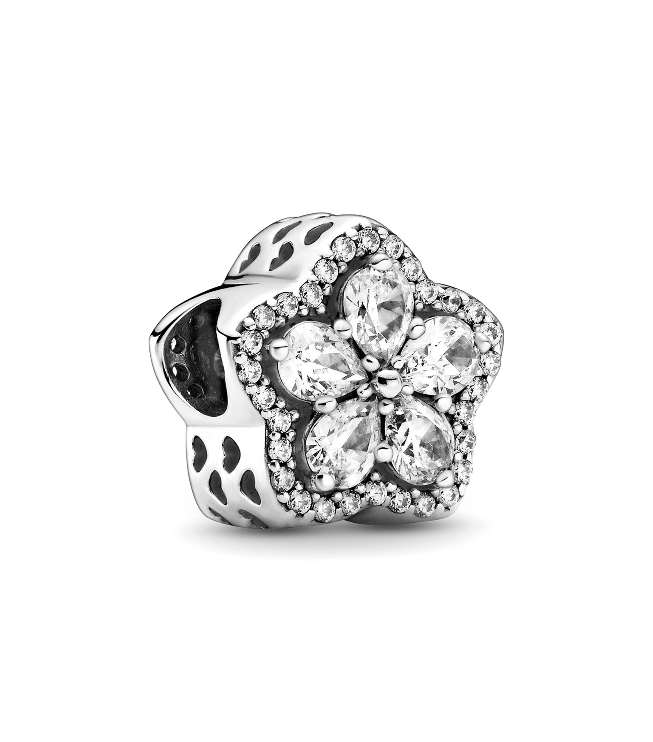 Charm en plata .925 Copo de Nieve brillante Mujer