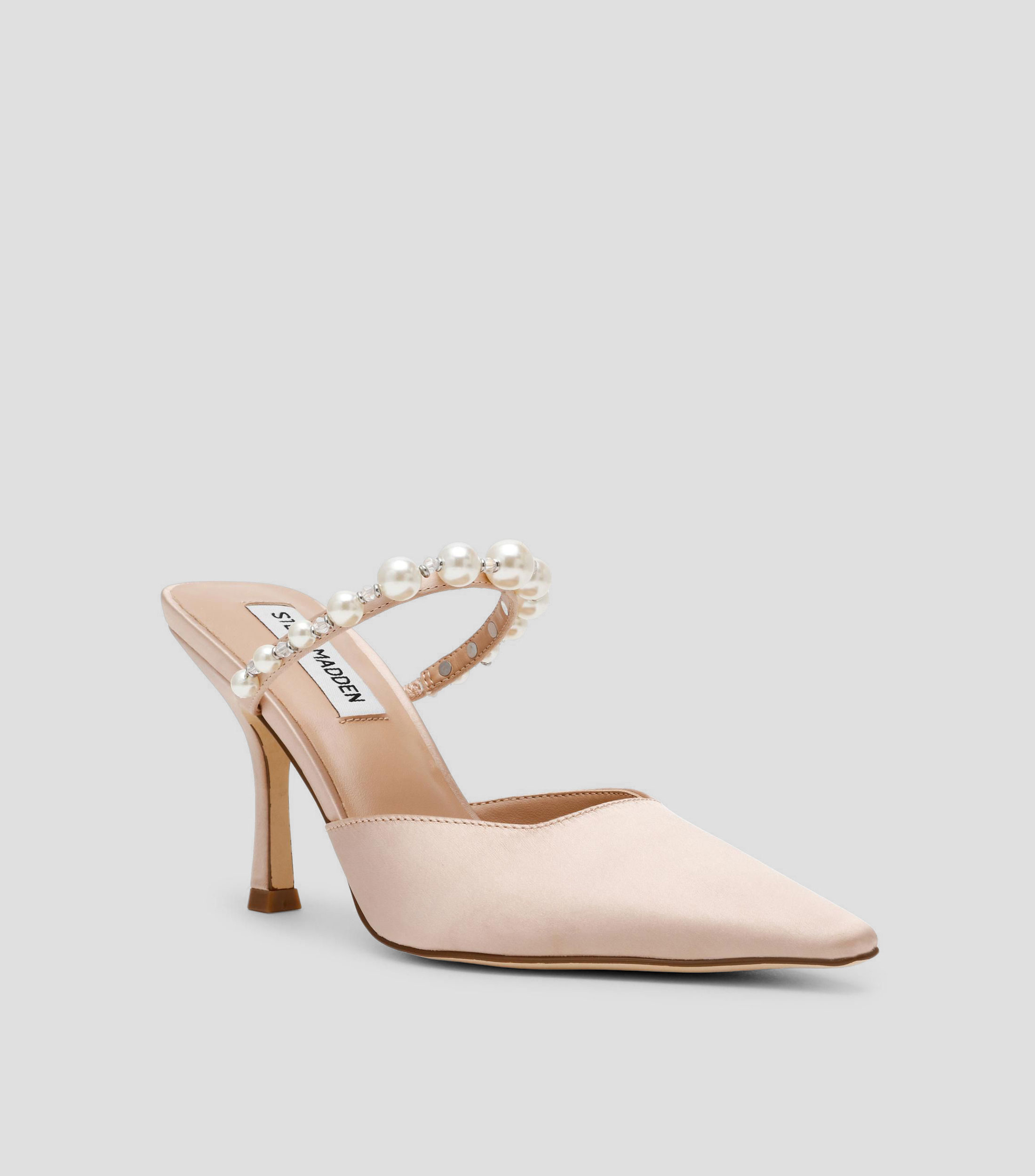 Zapatillas con tacón bajo de aguja Mujer