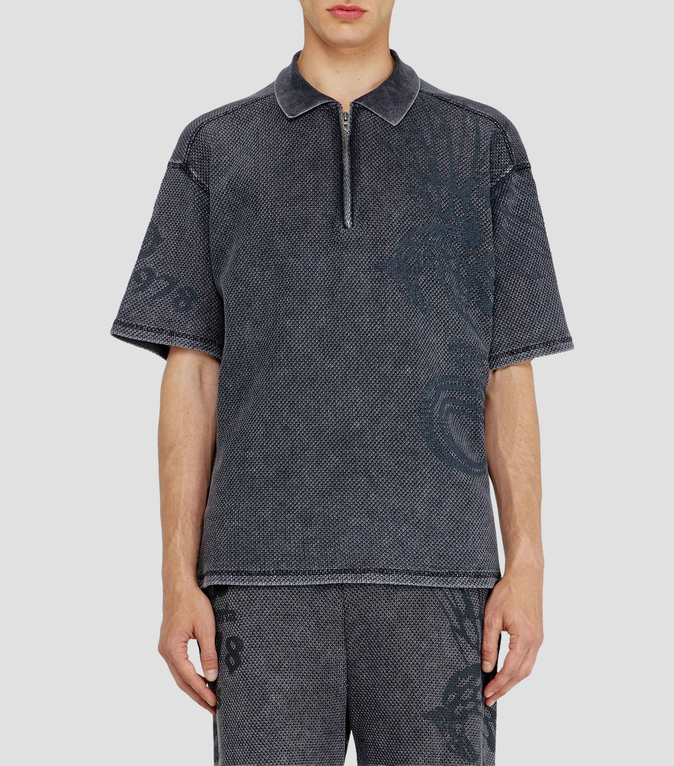 Playera tipo polo manga corta fantasía Hombre