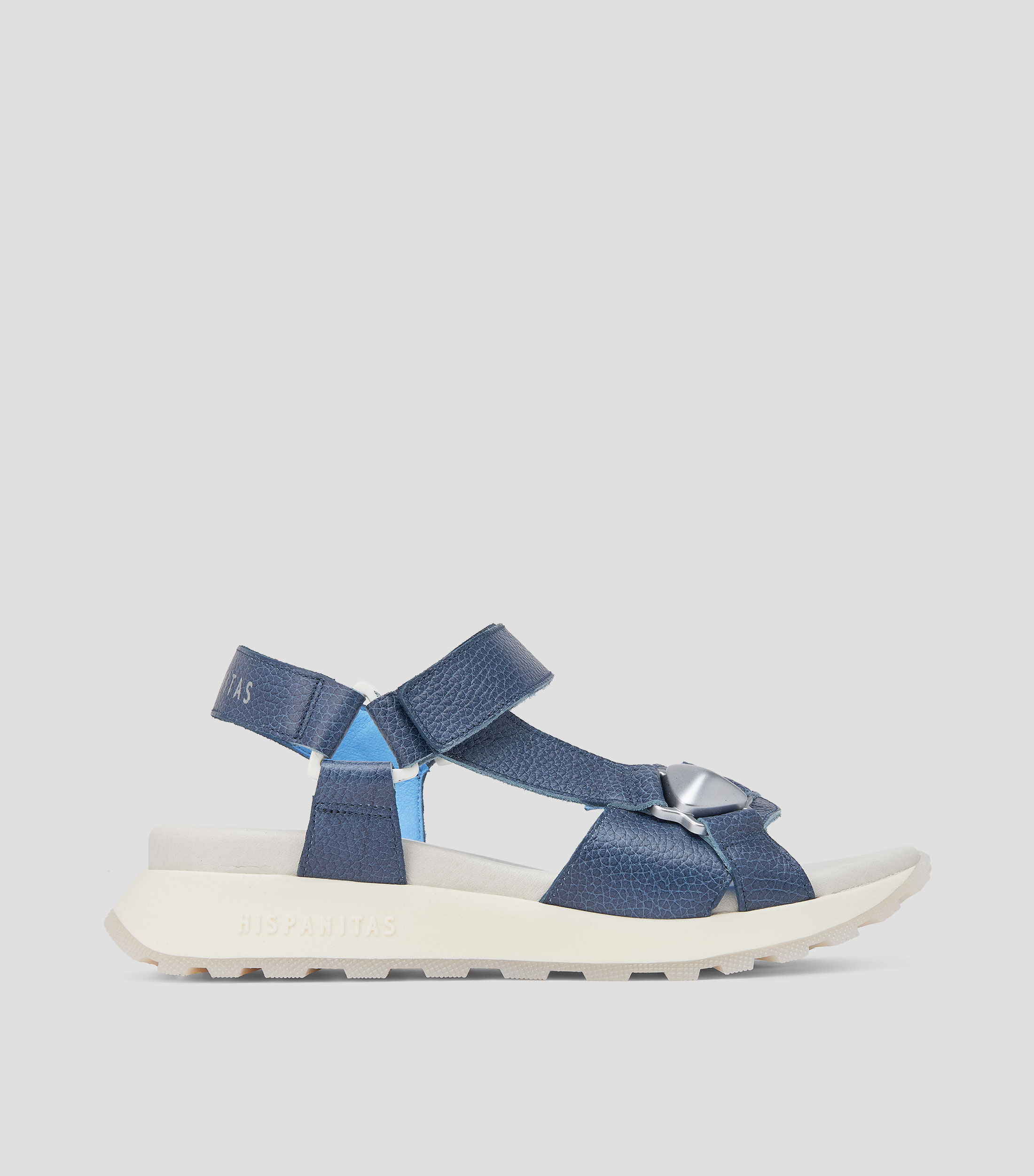 Sandalias con tacón bajo de cuña Mujer