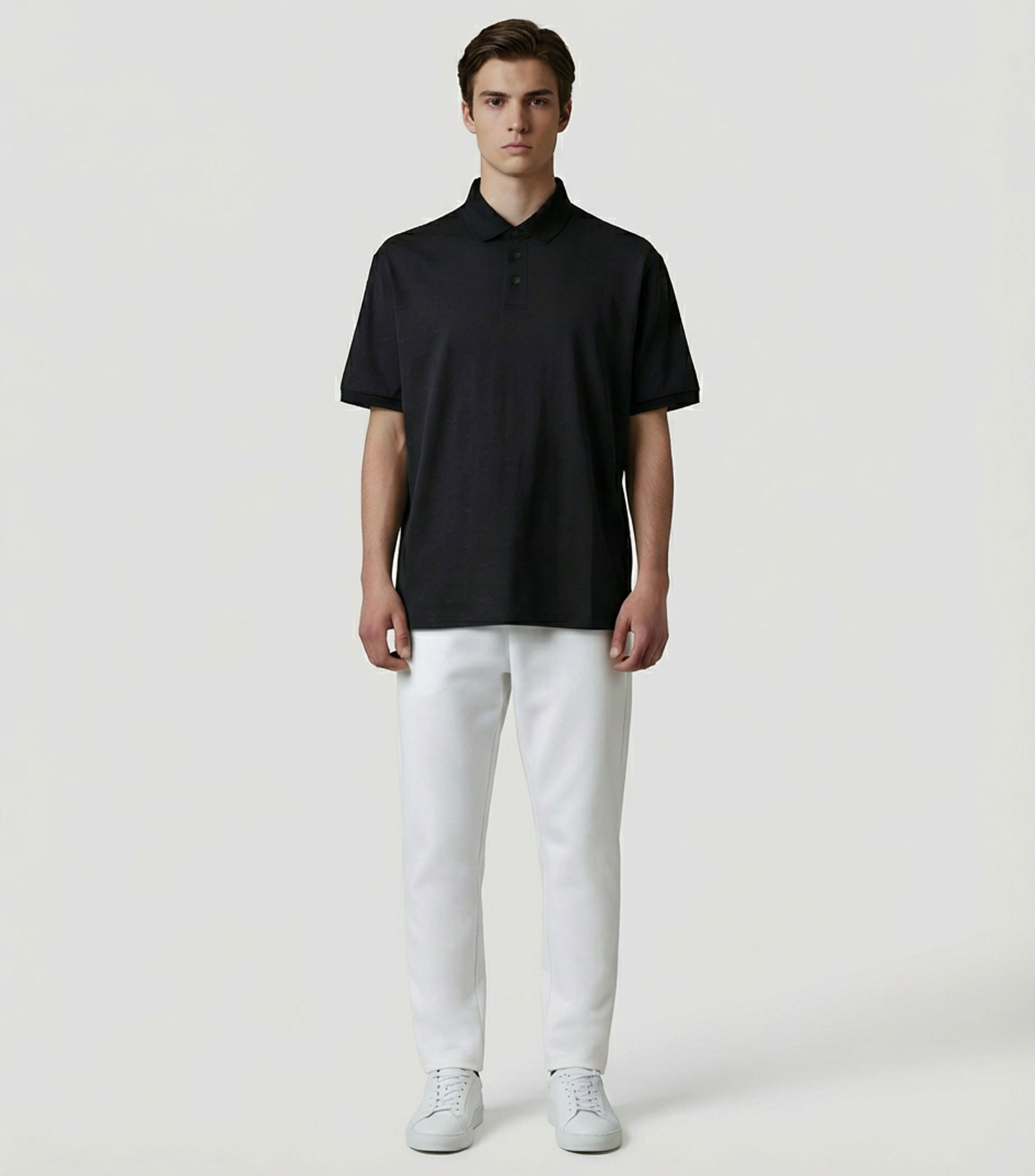 Playera tipo polo manga corta fantasía Hombre