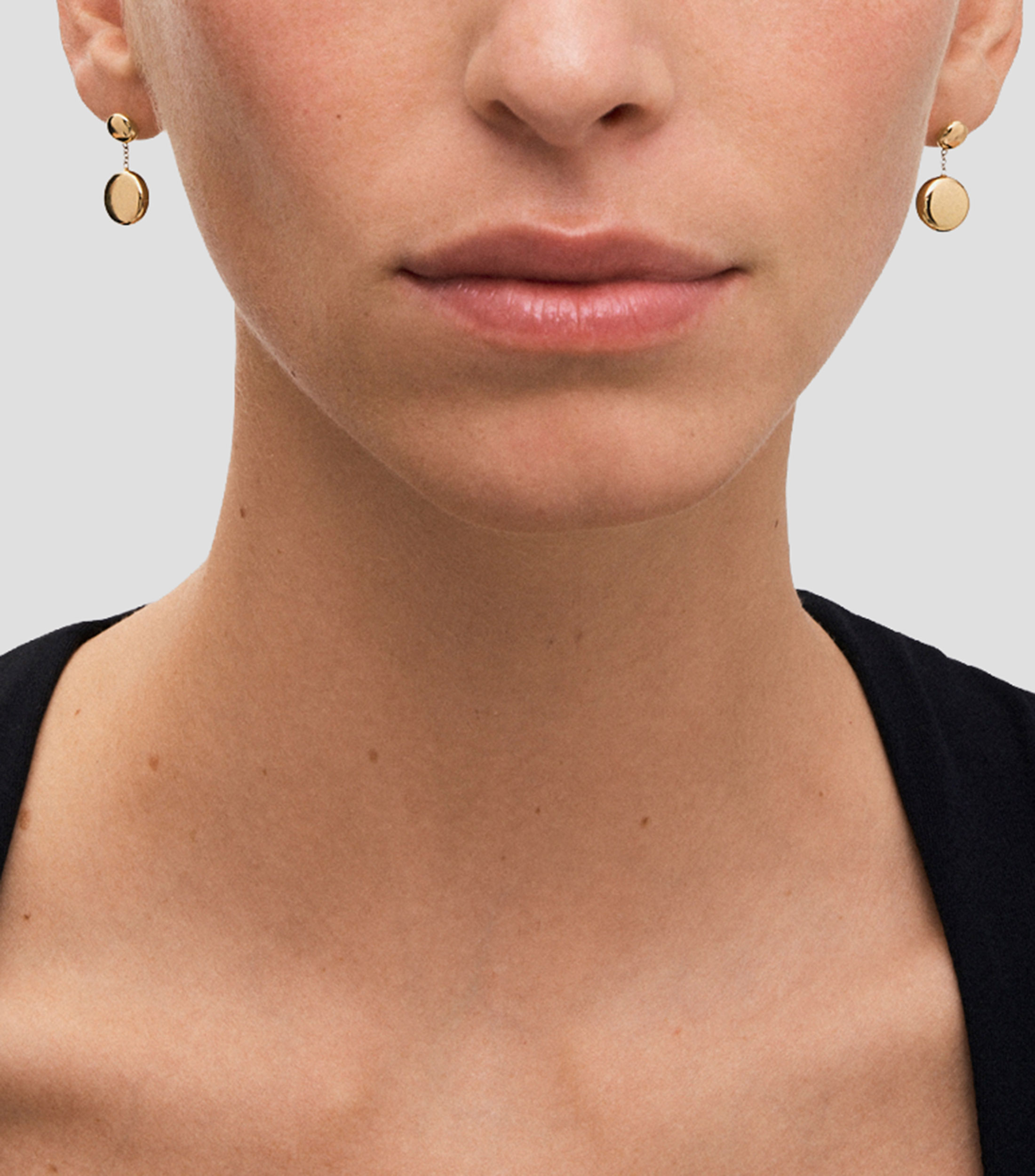 Aretes en oro amarillo de 18 Kilates Idalia Mujer