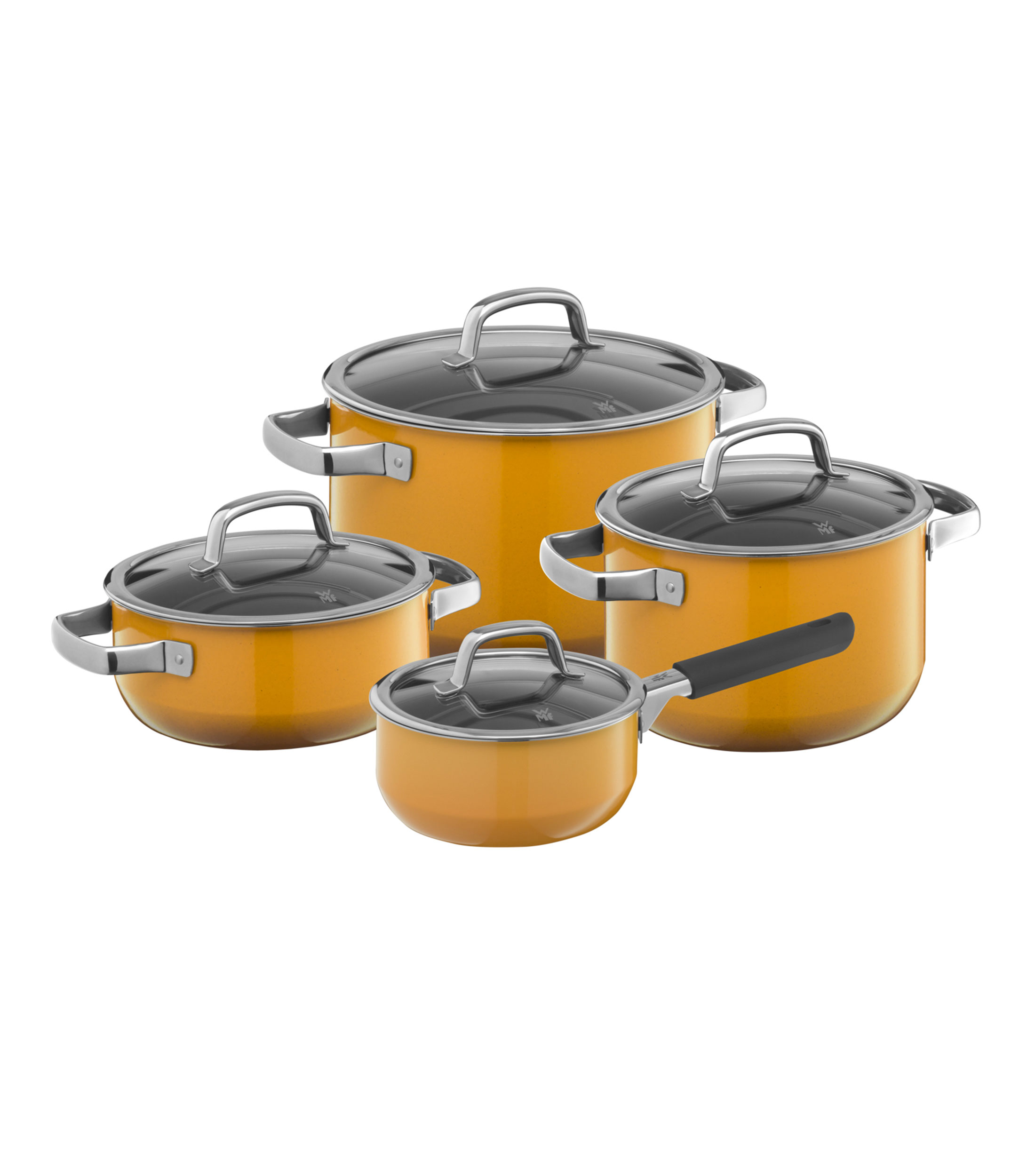 Batería de cocina en cerámico fusiontec 4 piezas Amarillo