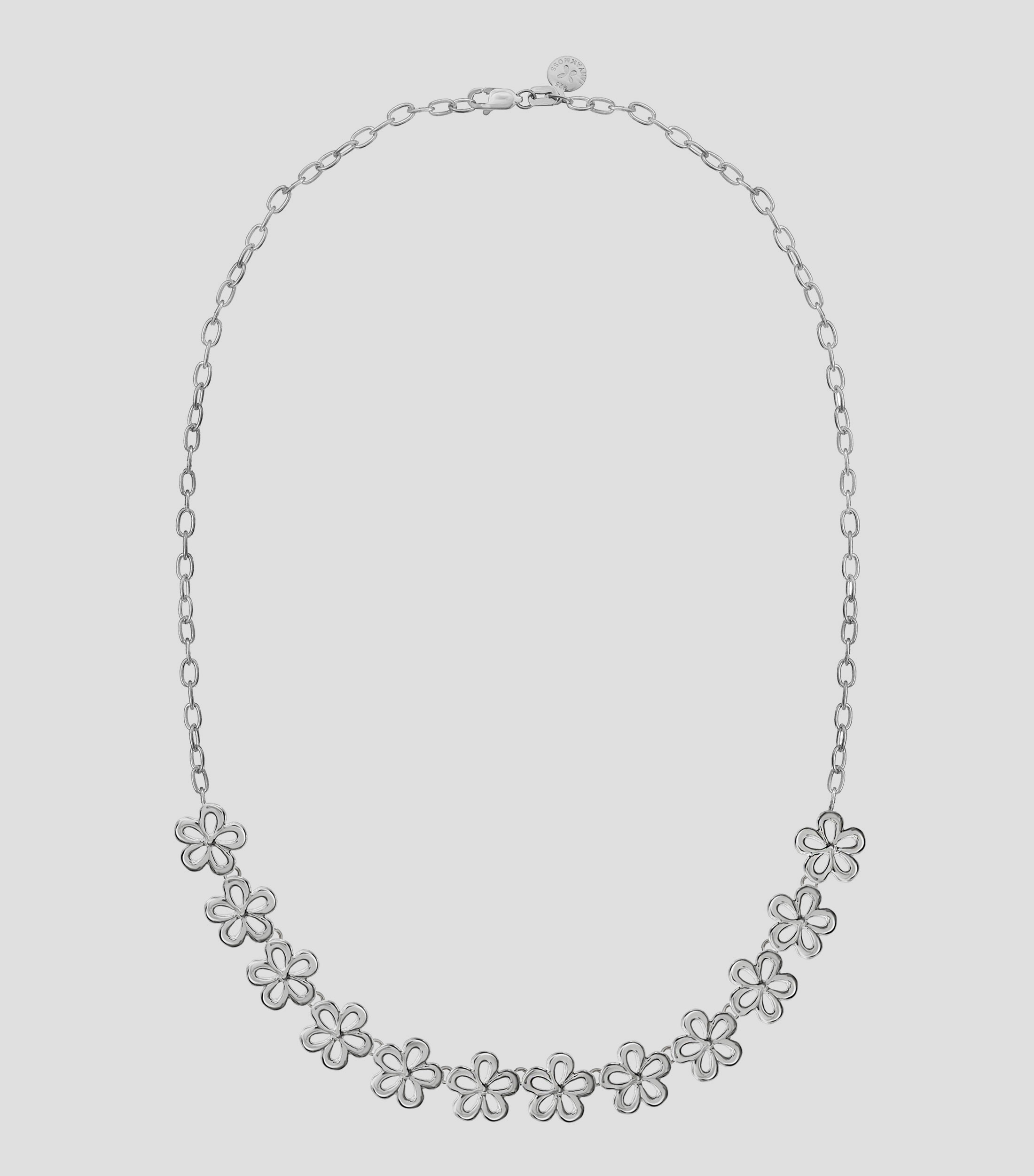 Collar Alegría 12 flores en plata .925 Mujer