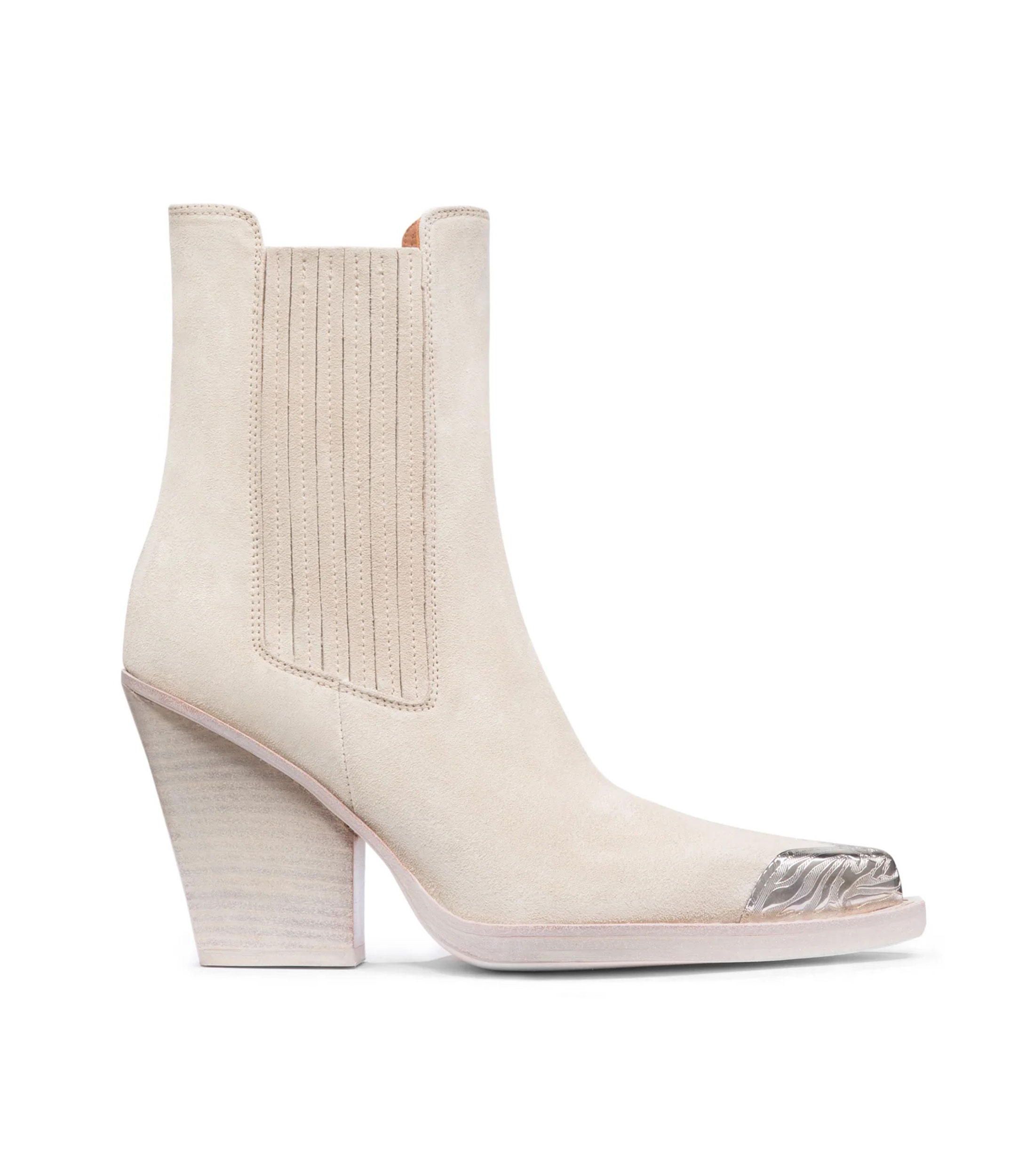 Paris Texas Botines Dallas blancos con tacón alto ancho Mujer El