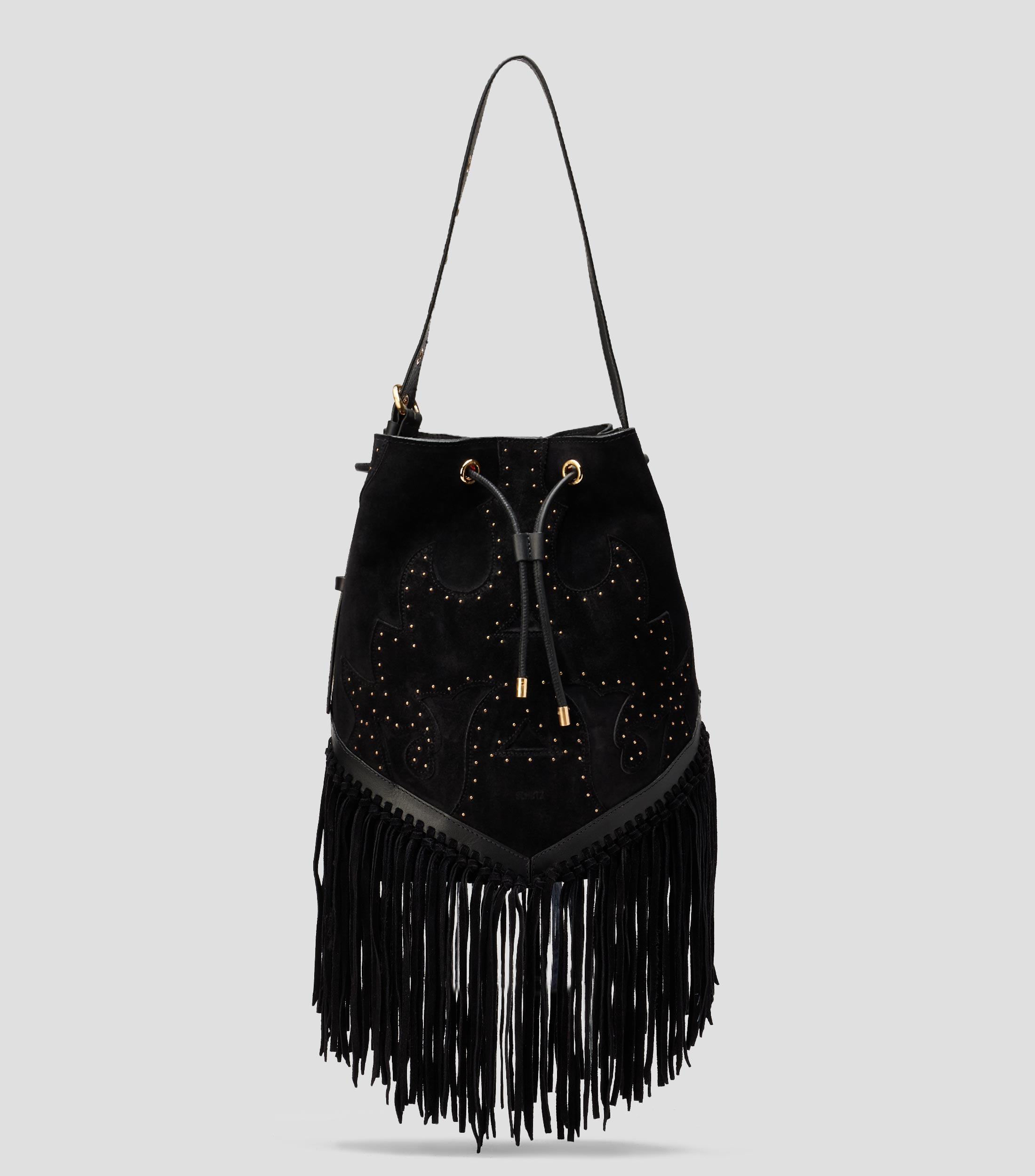 Bolsa tote negra en piel Savannah Studs fantasía Mujer