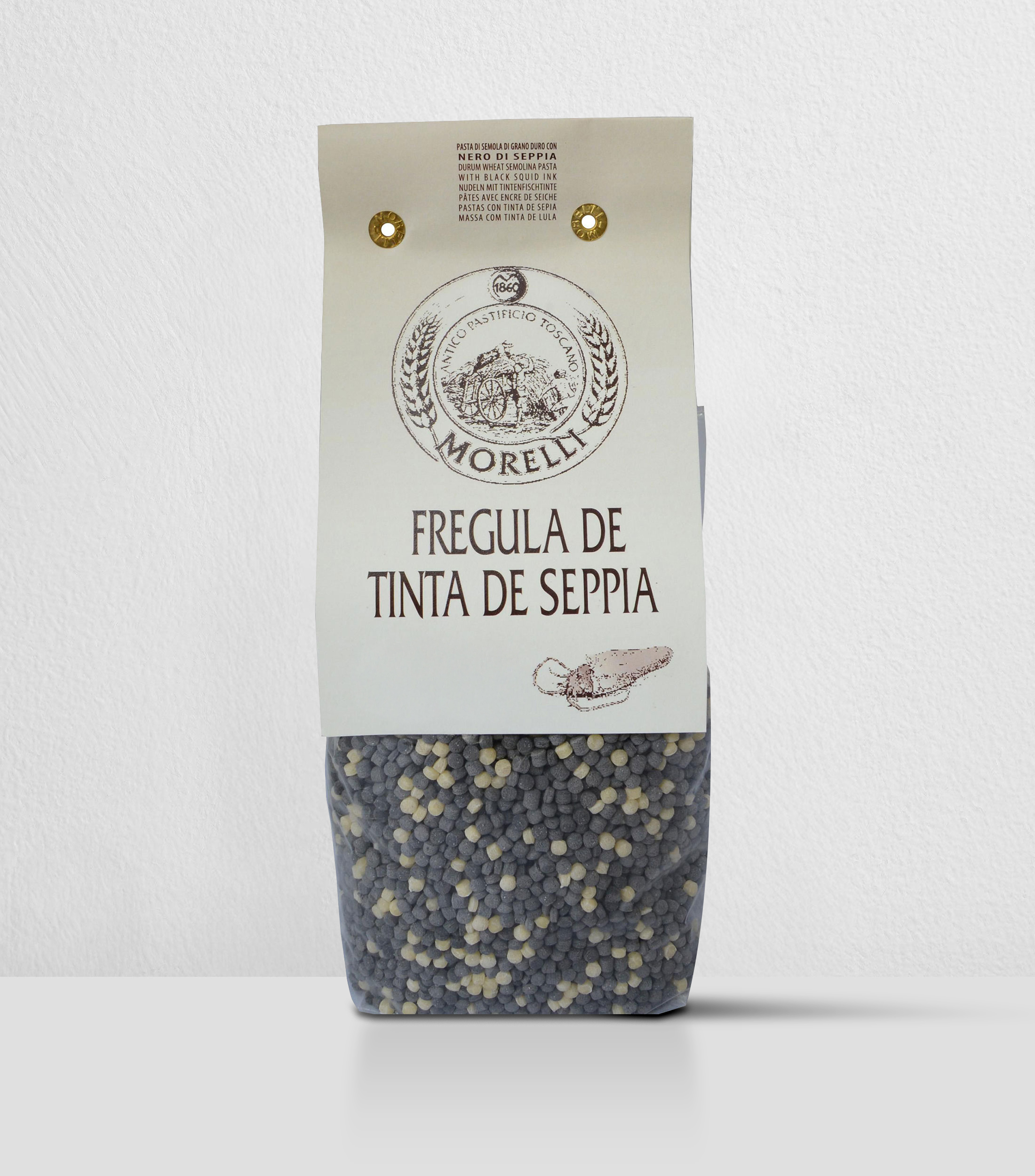 Fregula de tinta de Sepia y Grano Duro, 500 g