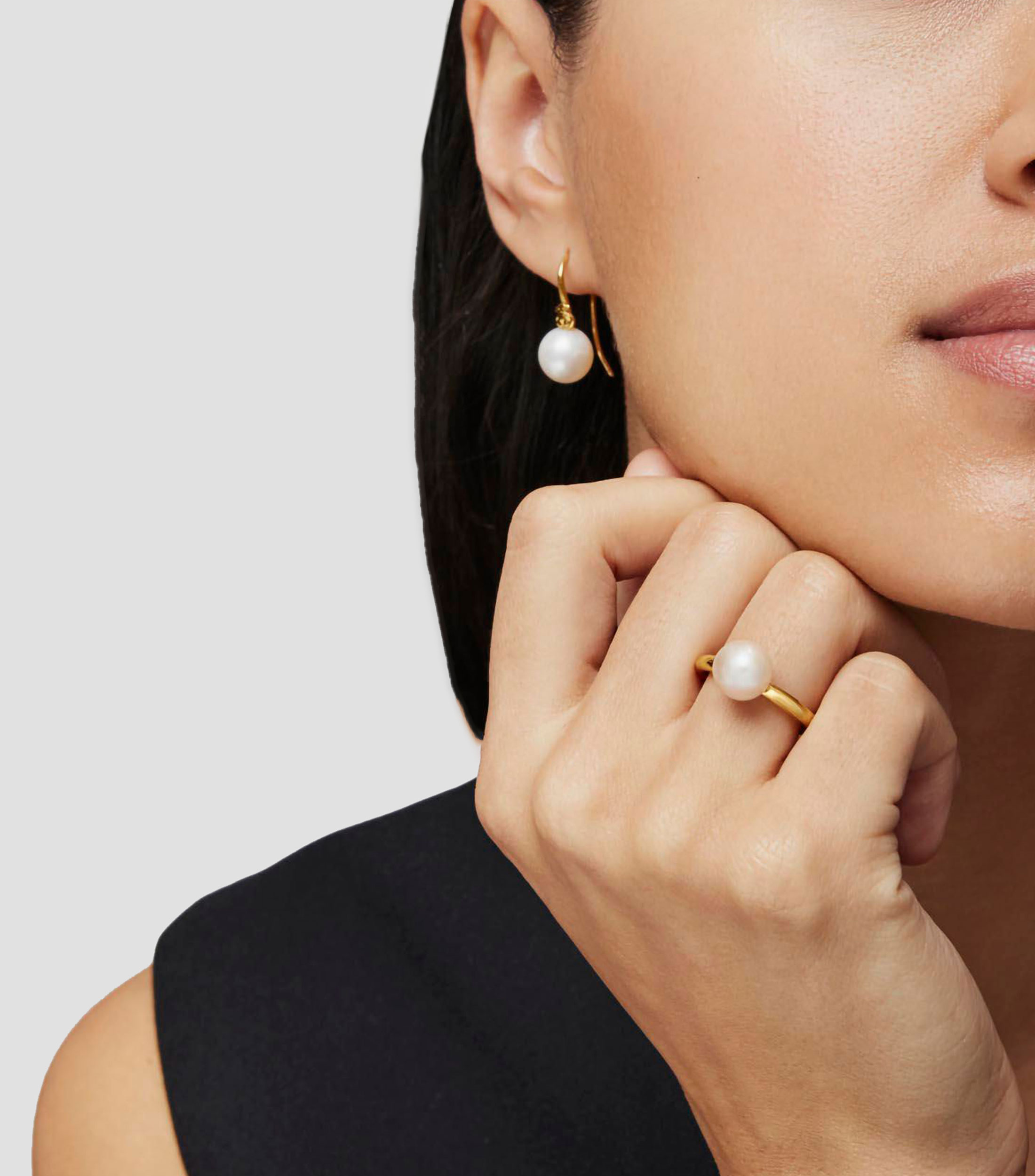 Anillo en Plata con Perla Mujer