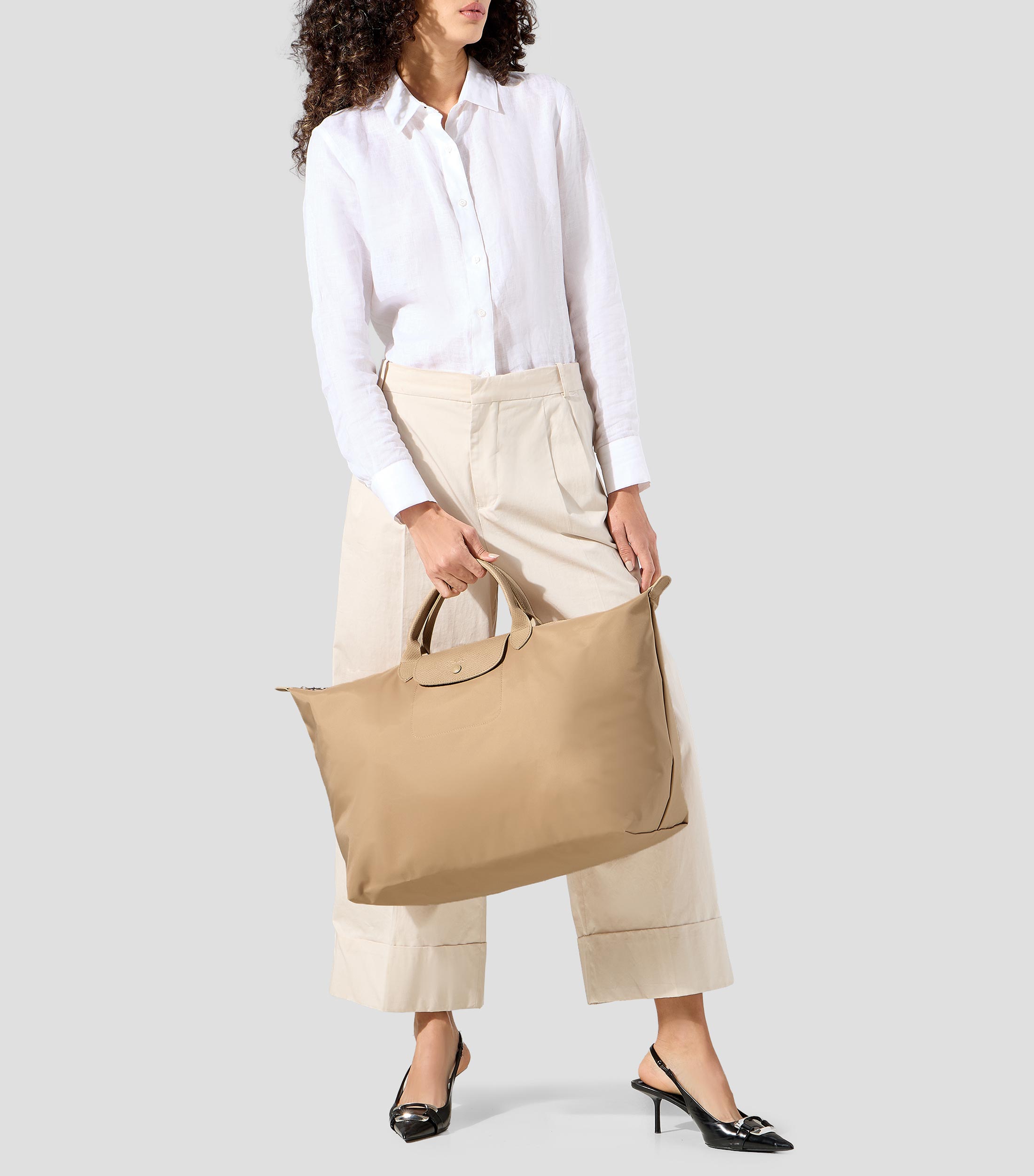 Bolsa de viaje Tote lisa Mujer