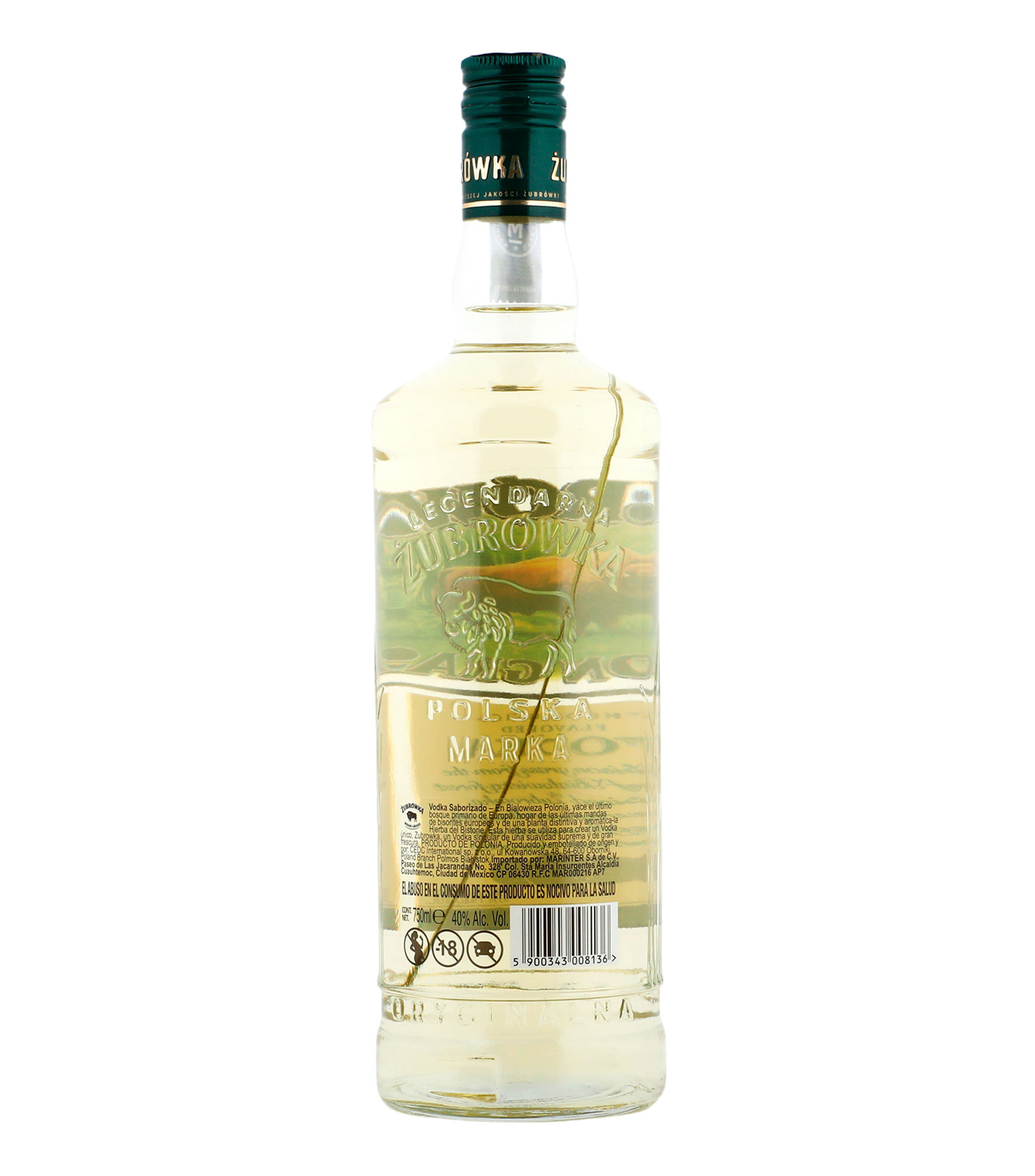 Vodka Zubrówka Bison Grass, 750 ml