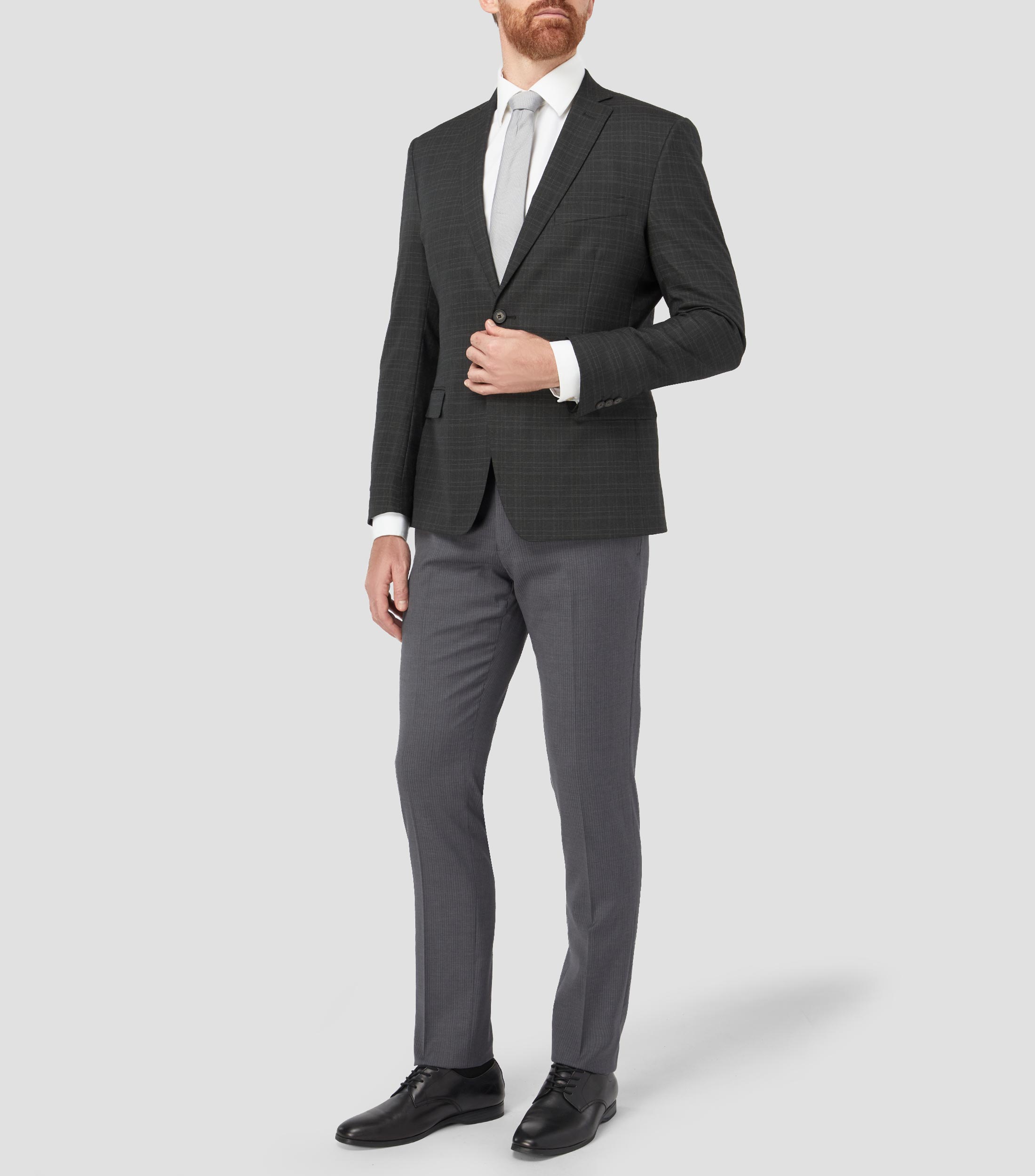 Saco con cuadros Hombre