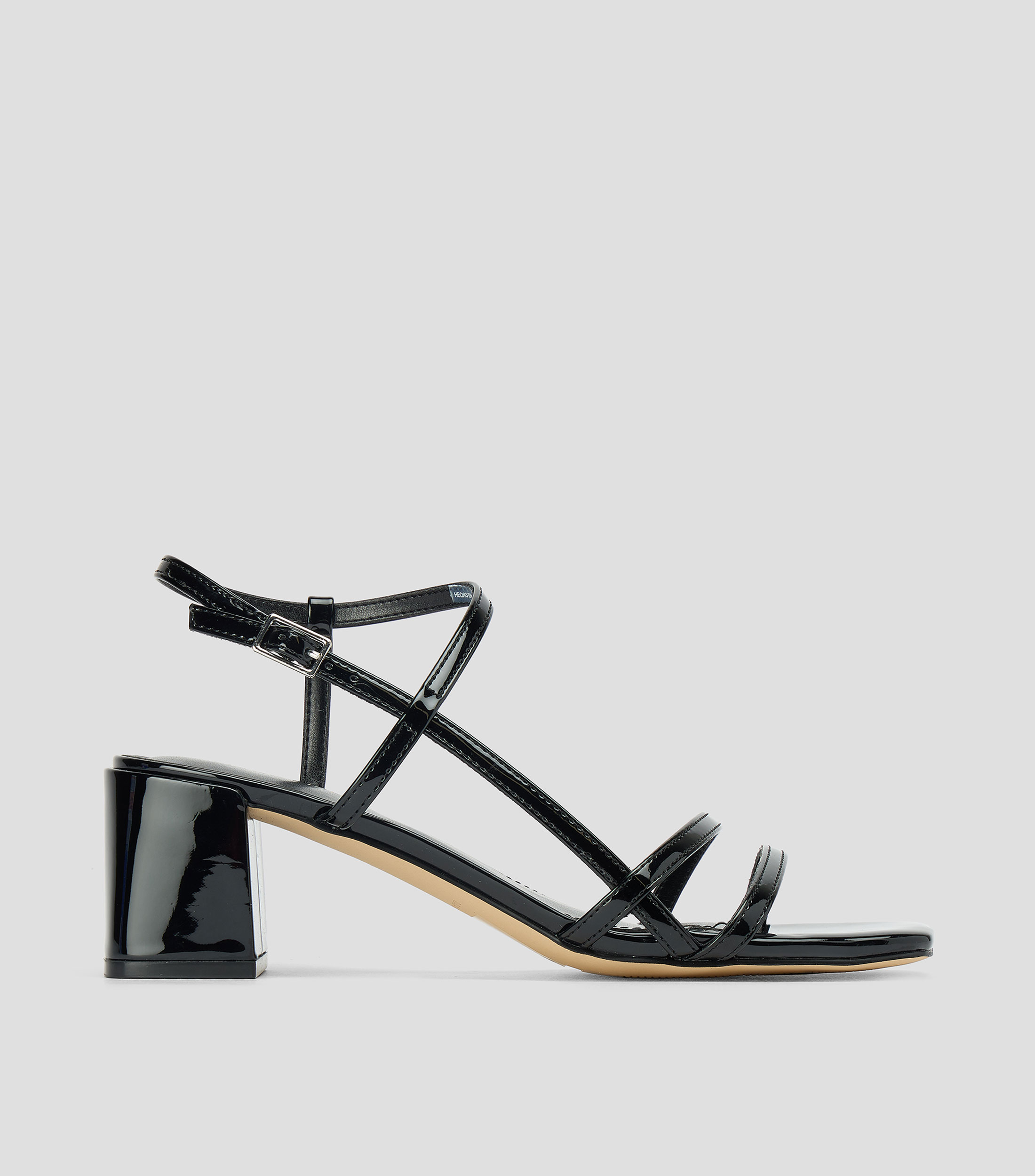 Sandalias con tacón medio cuadrado Mujer