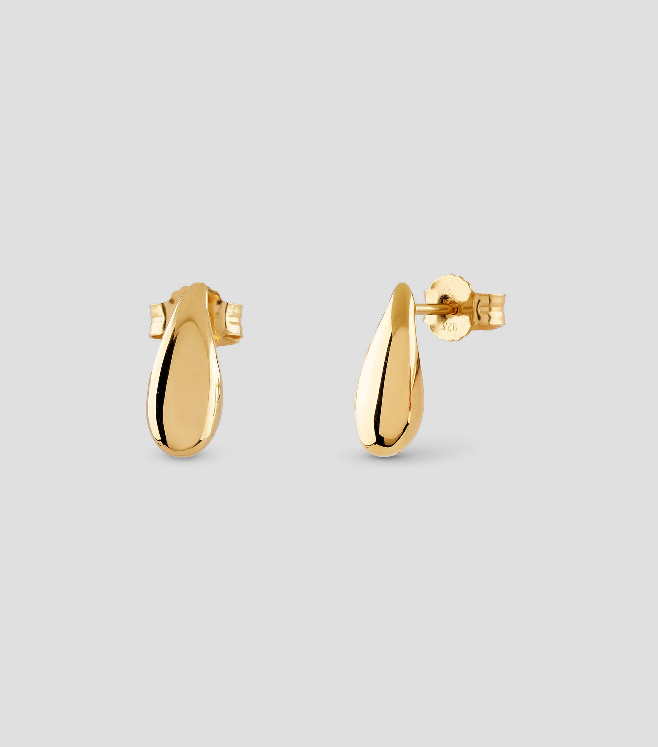 Aretes en plata de gota Mujer
