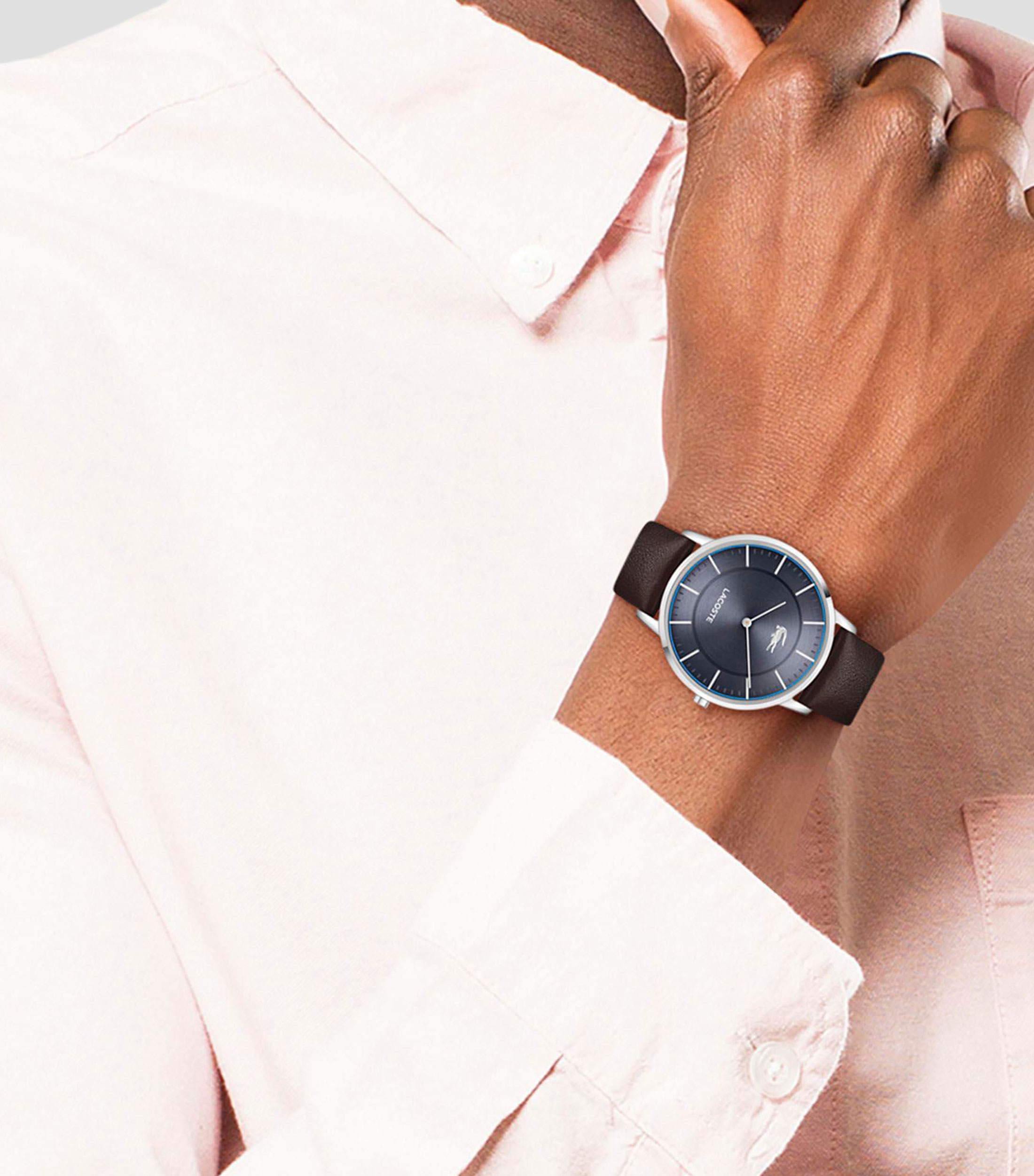 Reloj para Hombre Crocorigin Casual Azul, Plateado