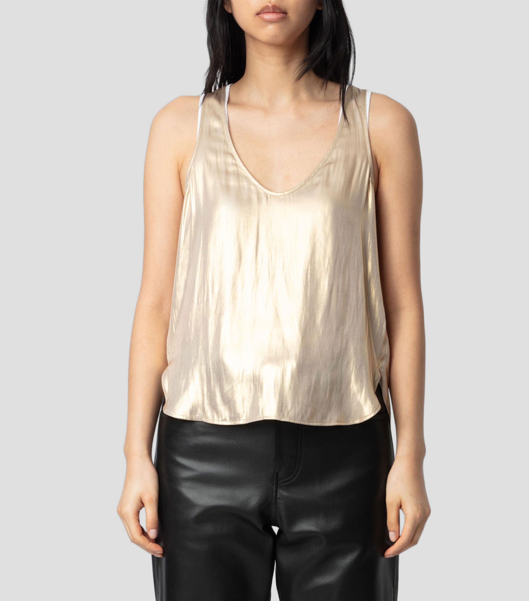 Blusa sin mangas Mujer