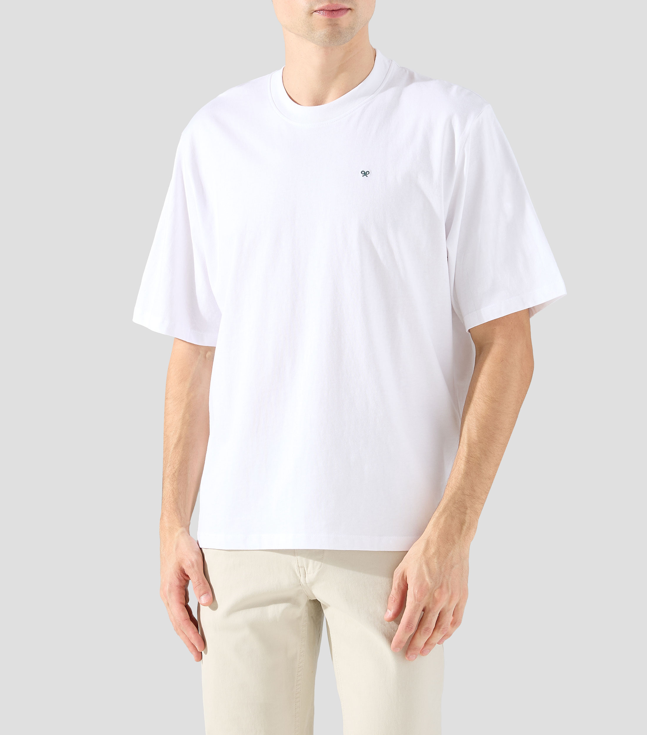 Playera cuello redondo manga corta lisa Hombre