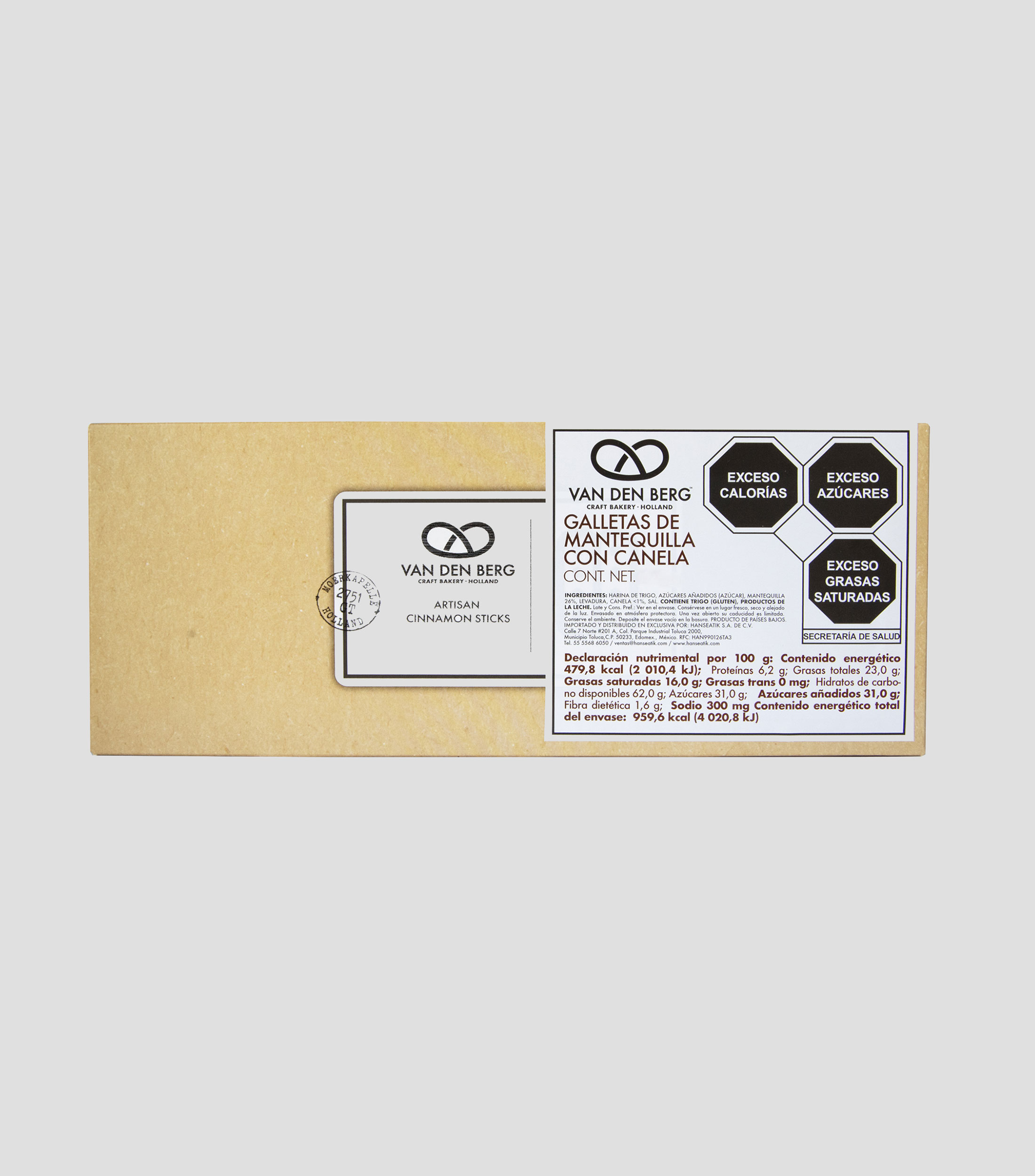 Galletas mantequilla con canela, 200 g