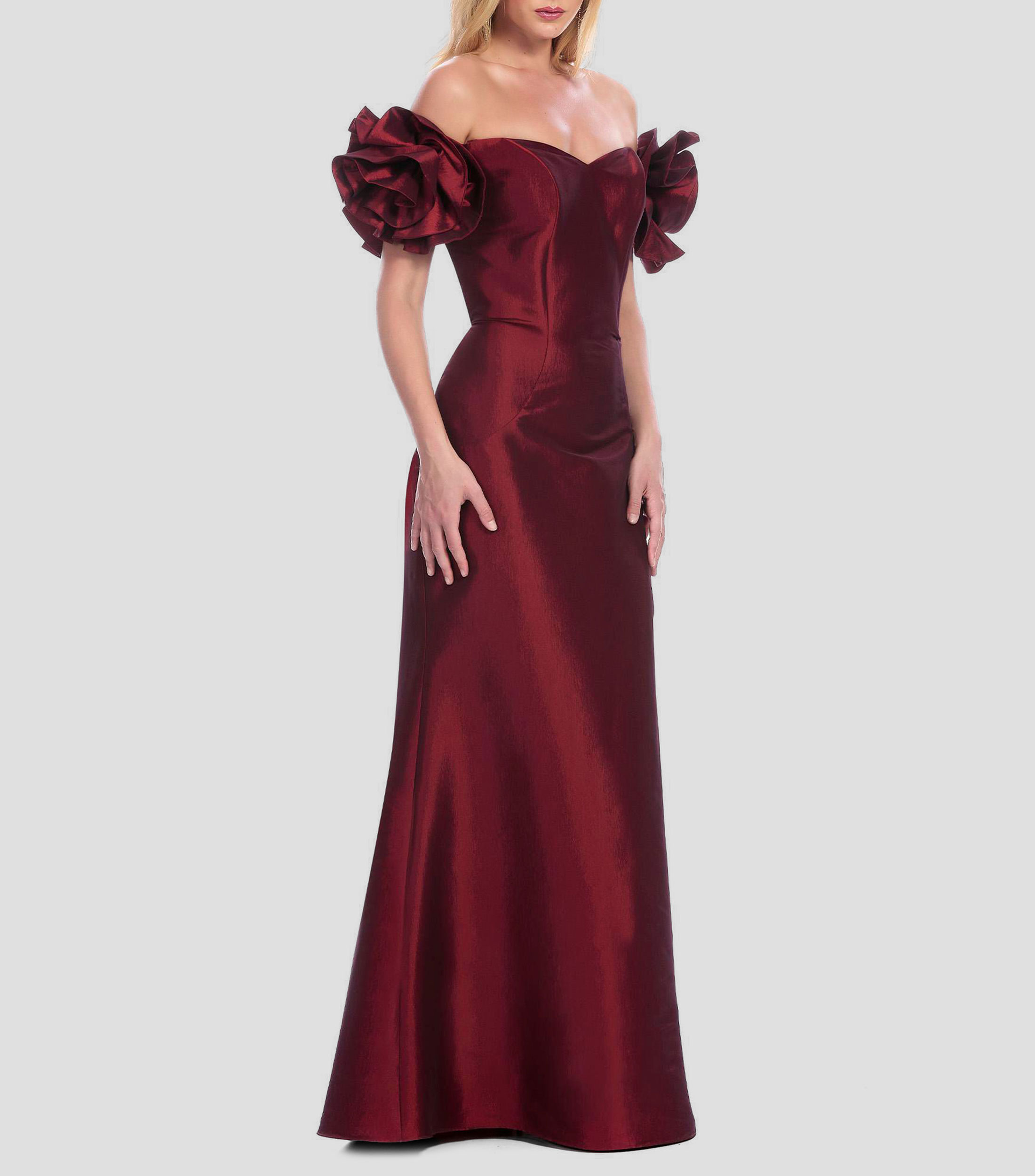 Vestido de fiesta largo liso Mujer