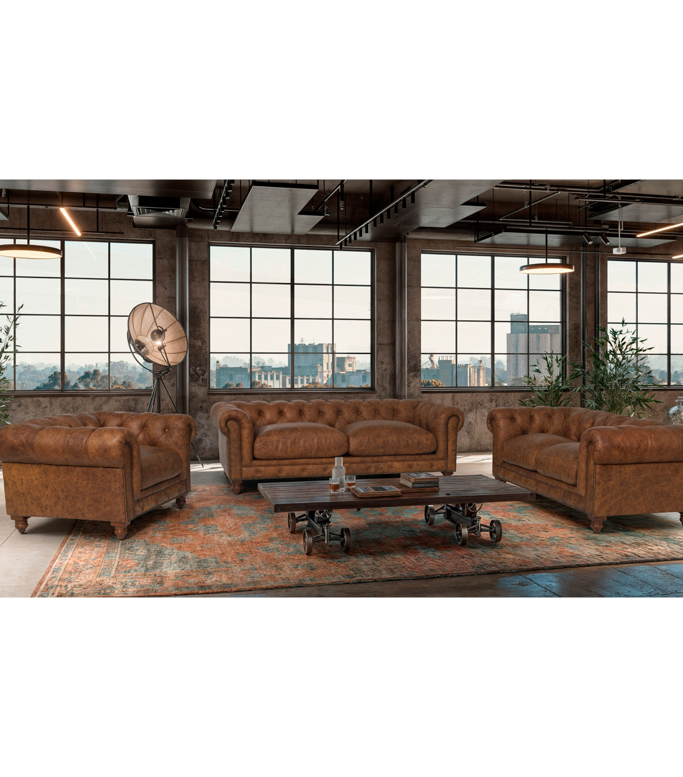 Sofa en piel Malt Whisky