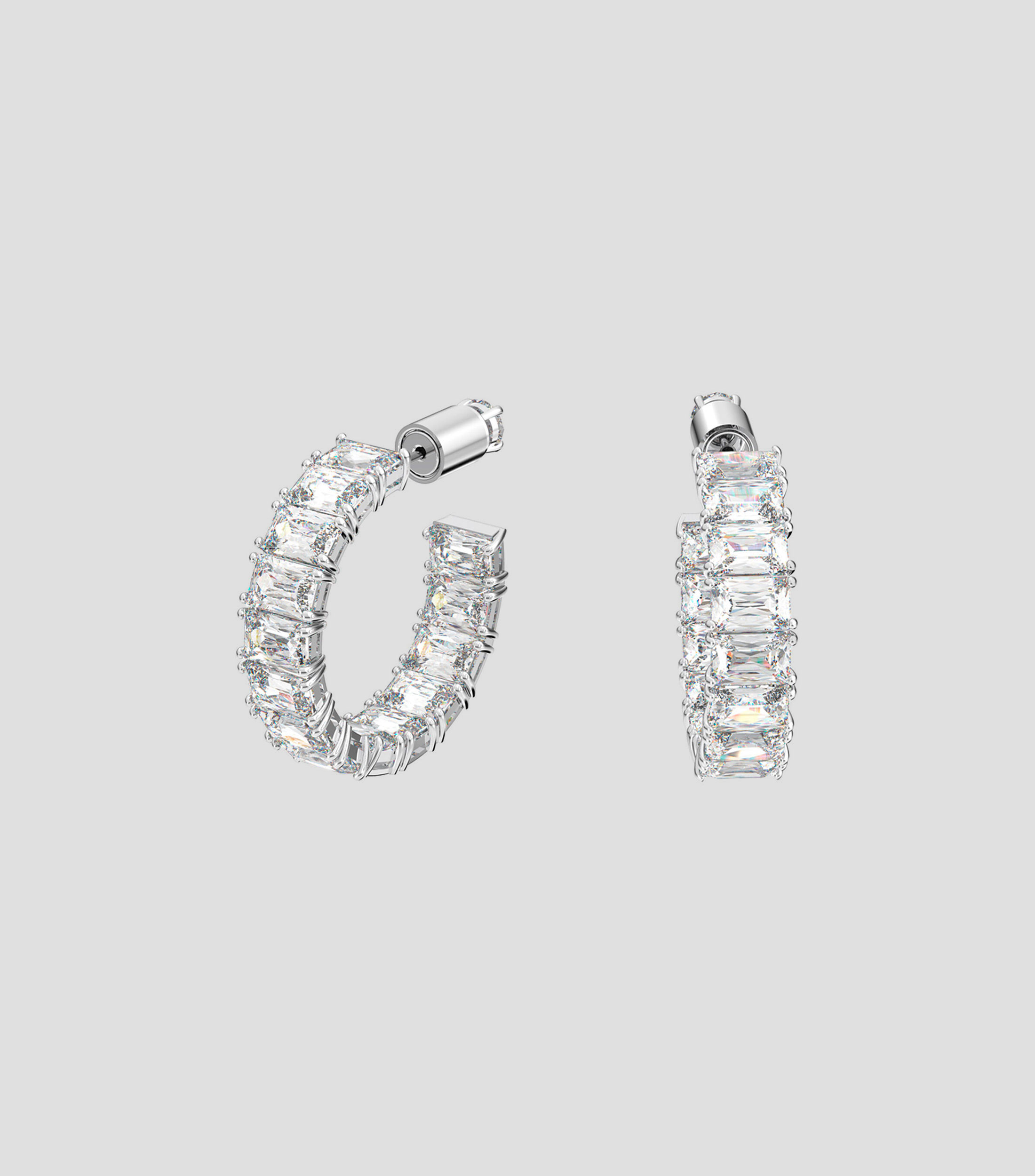 Aretes de aro con cristales Millenia Mujer