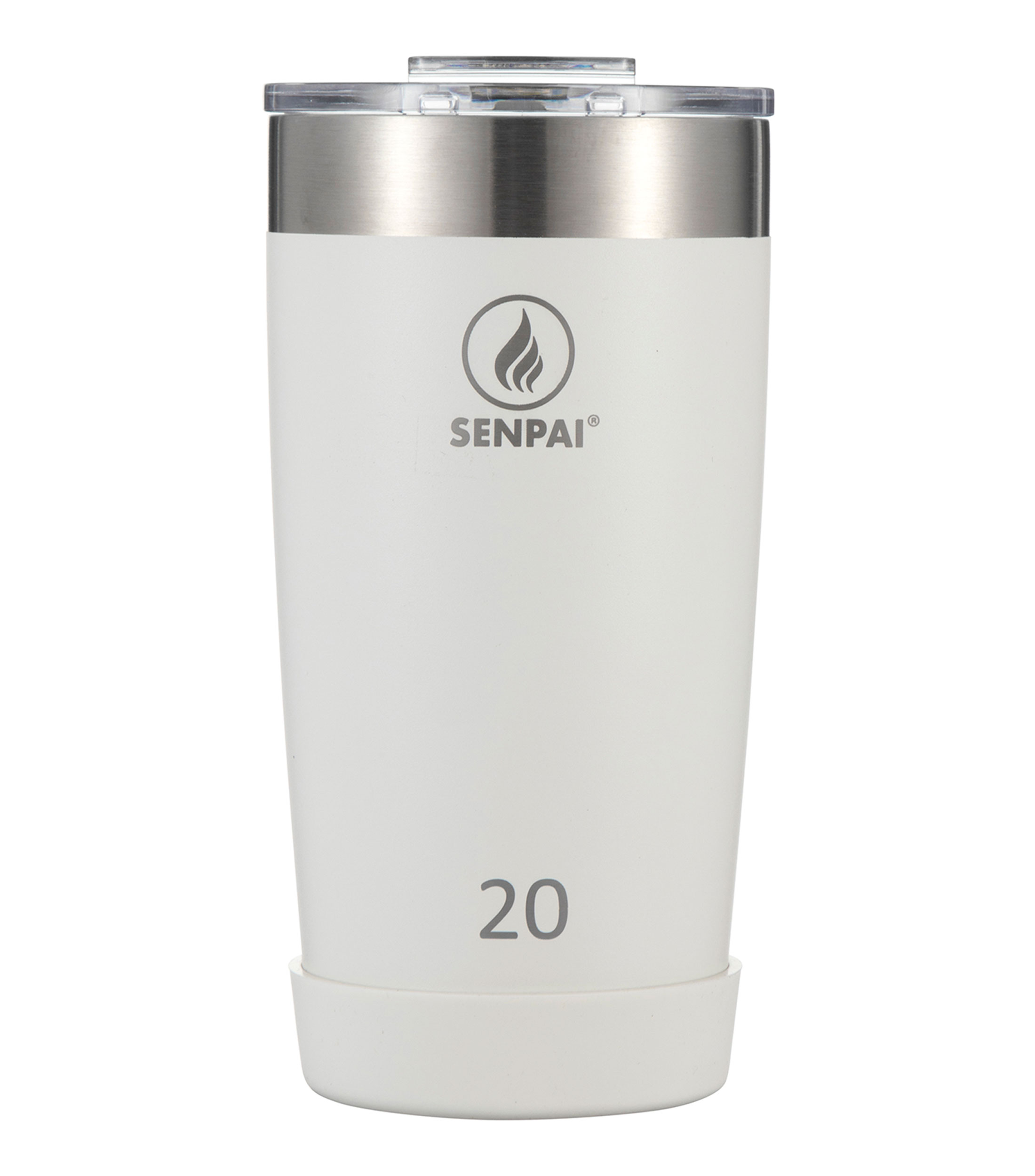 Vaso con tapa 600 ml