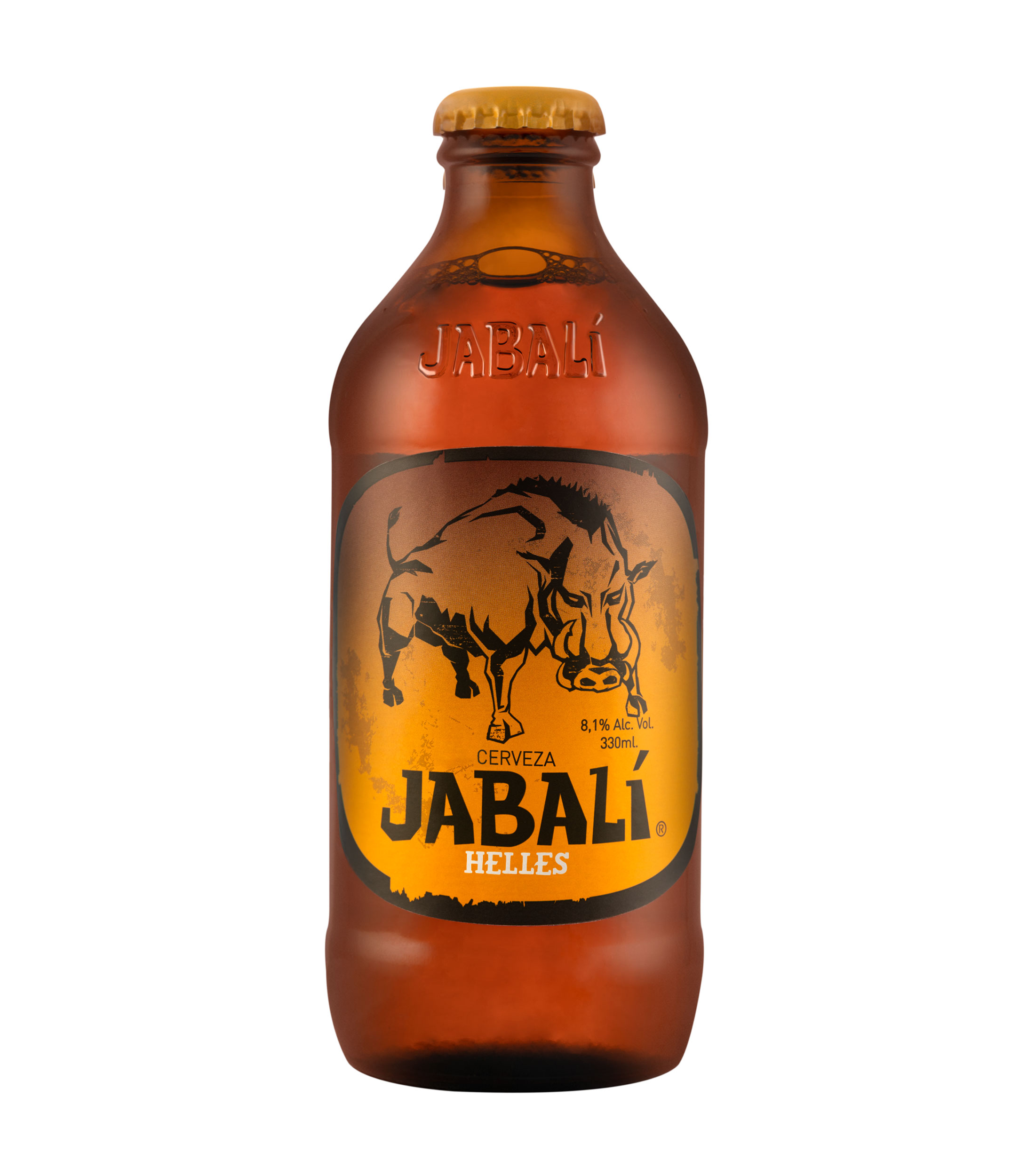 Cerveza artesanal Jabali Helles, 330 ml