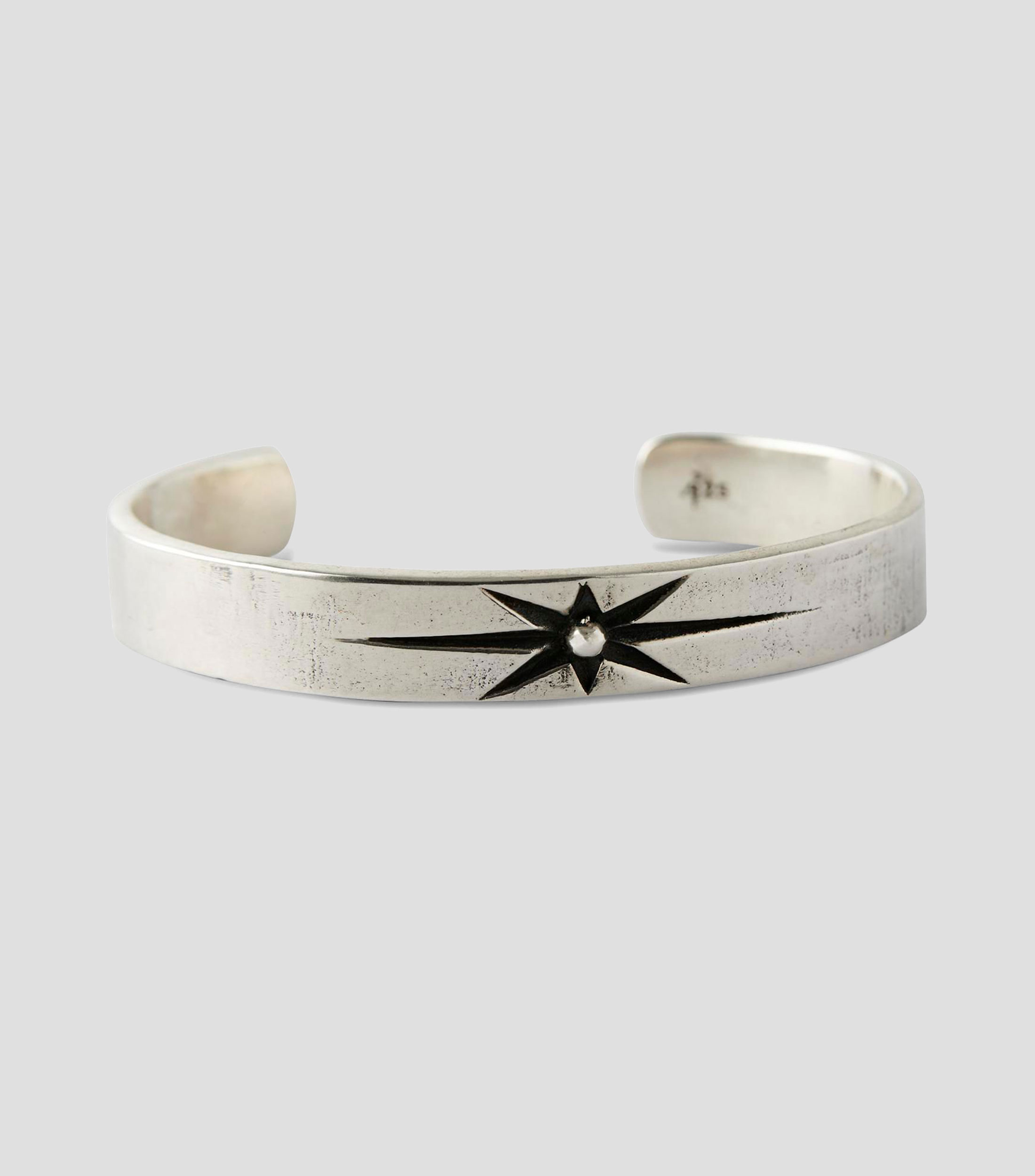 Brazalete en plata .925 estrella Unisex