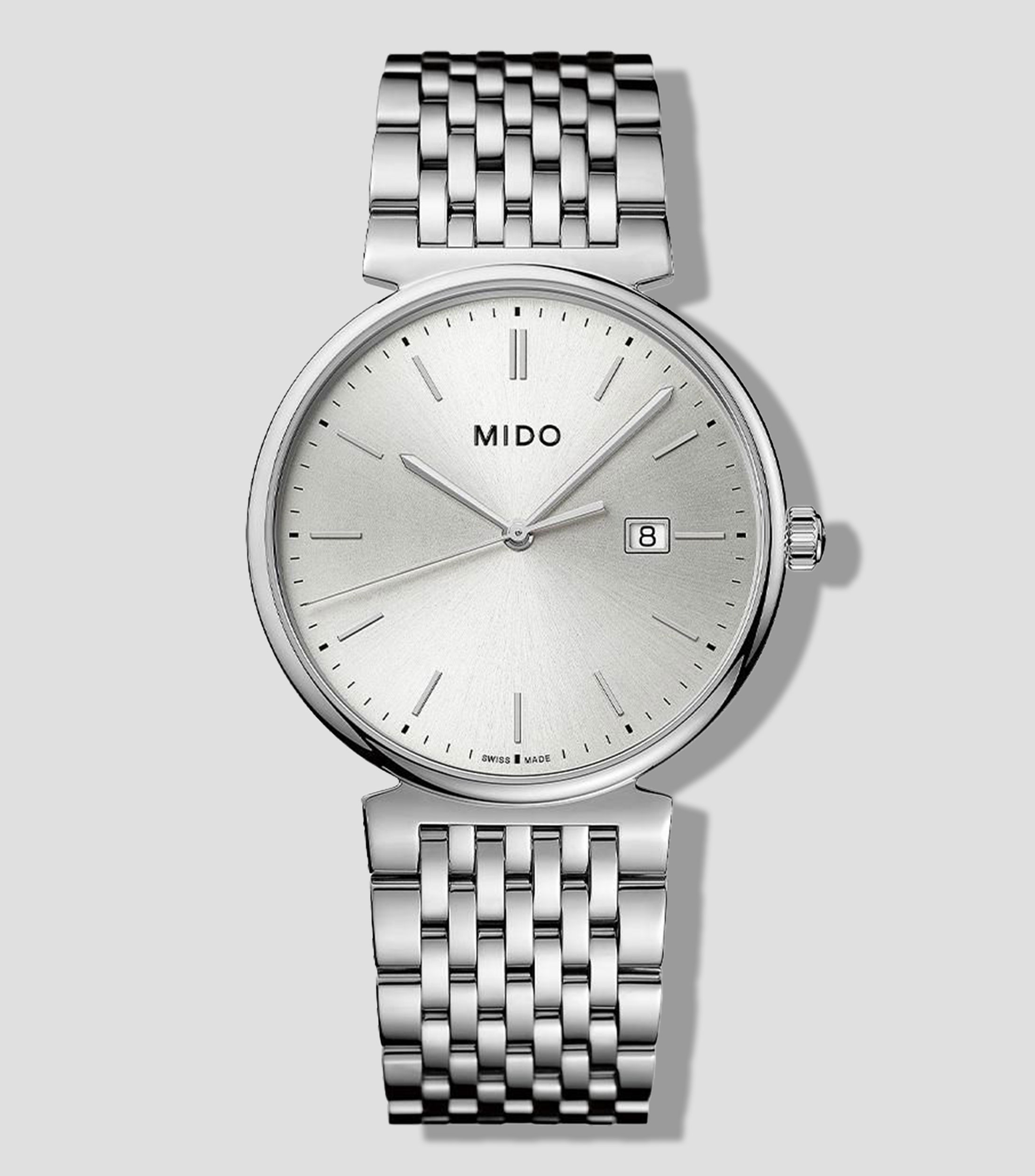 Reloj para Hombre Dorada casual platead, blanco