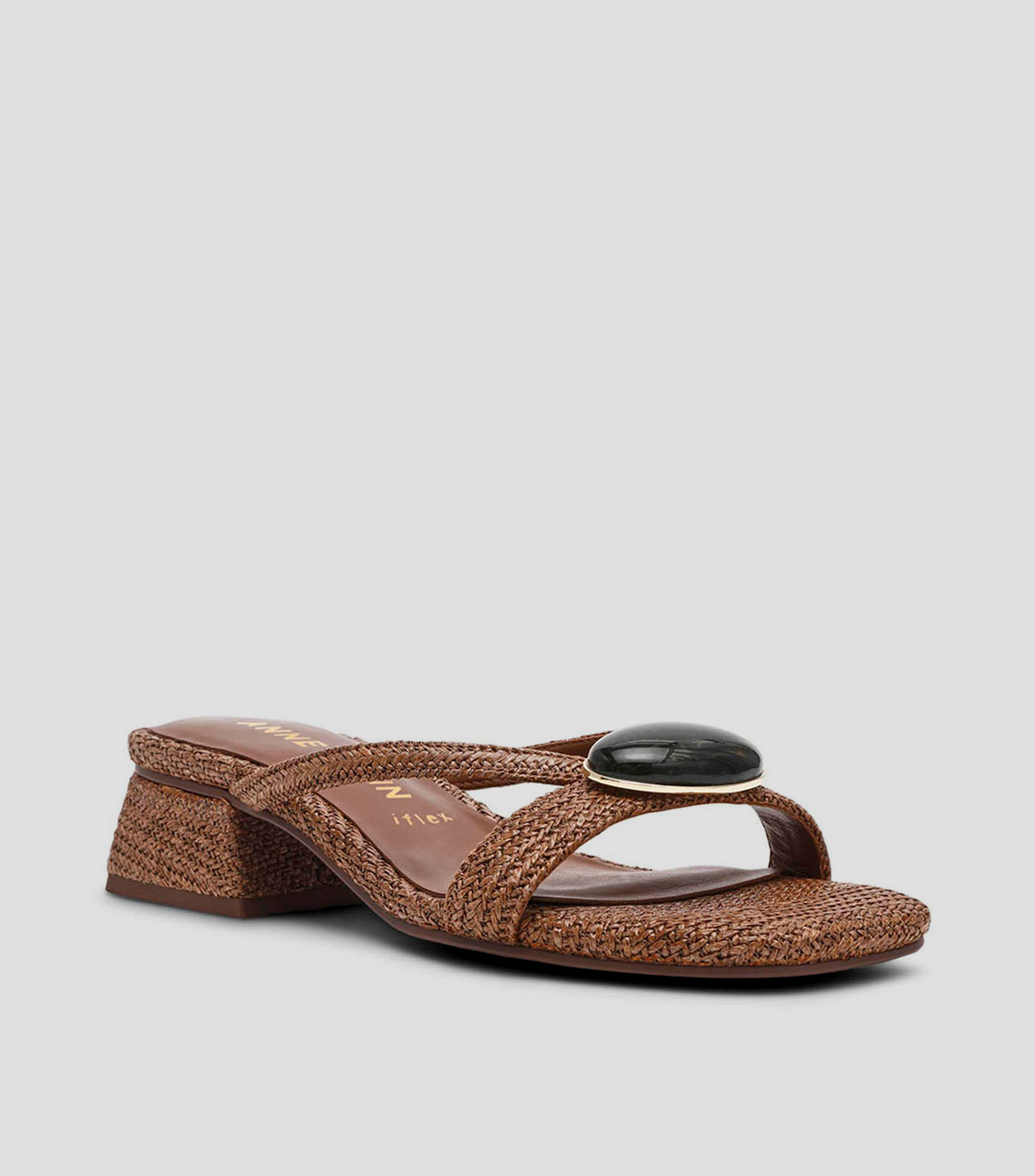Sandalias con tacón ancho Mujer