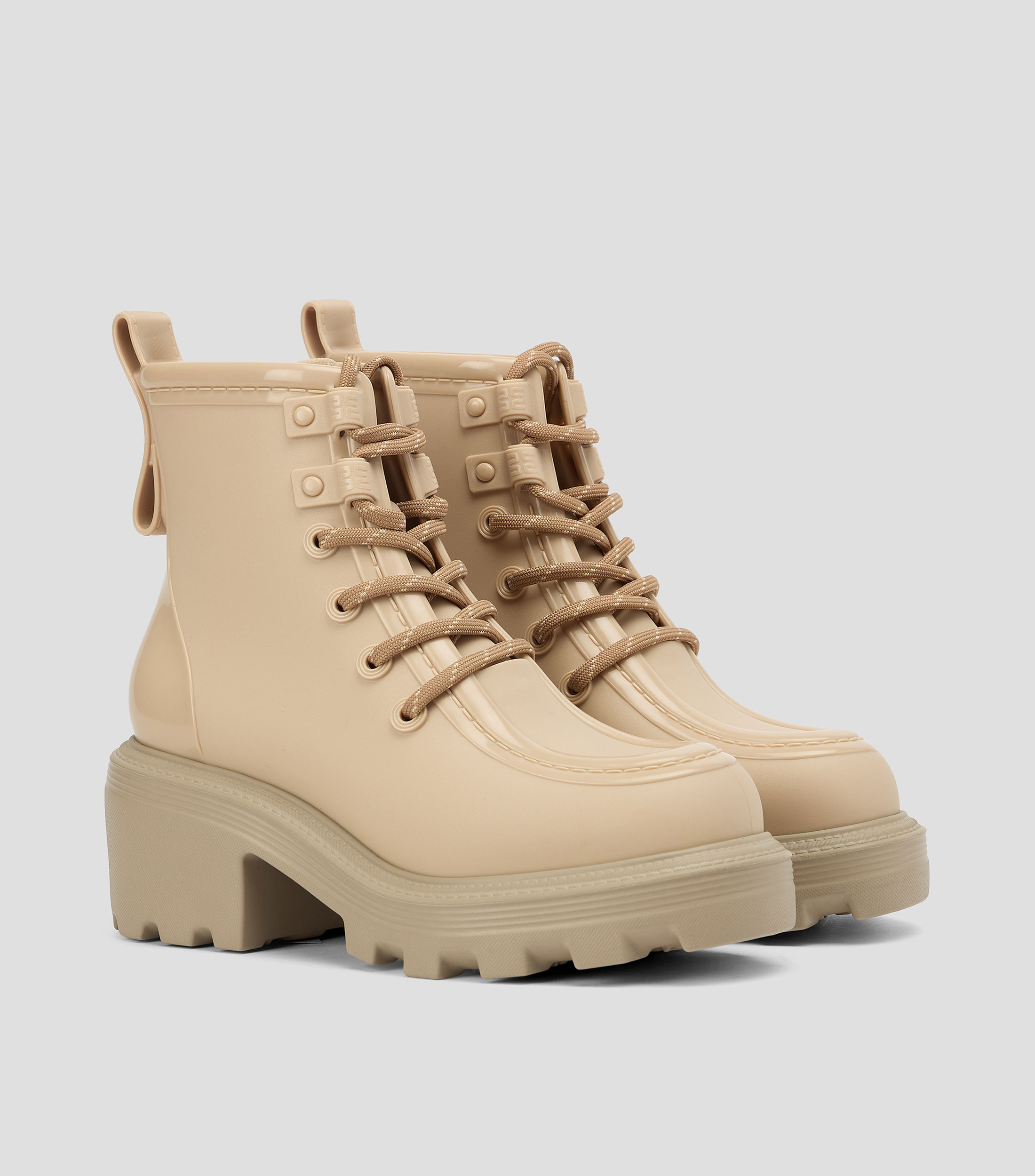 Botas con tacón medio media luna Mujer