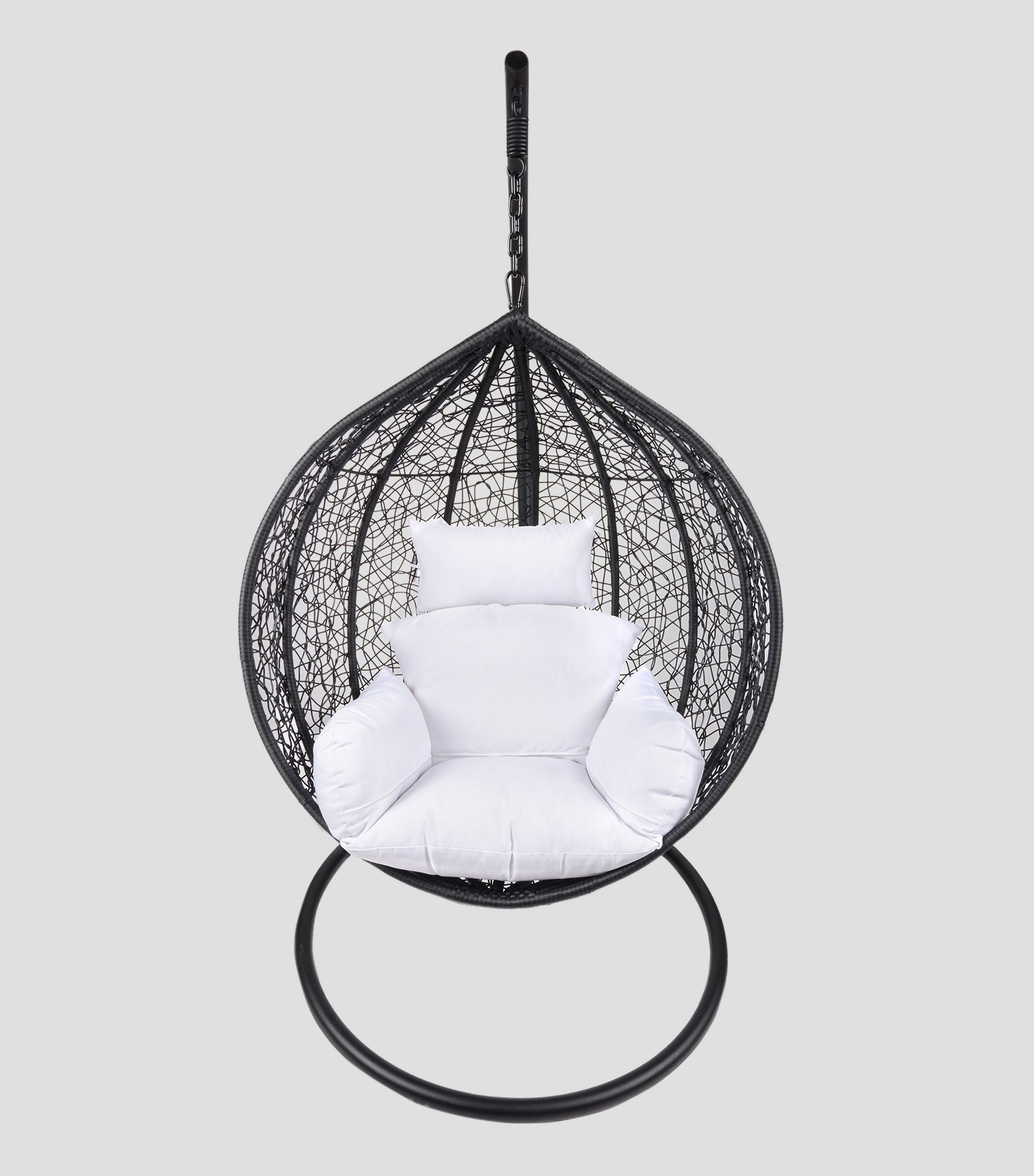 Silla colgante en acero