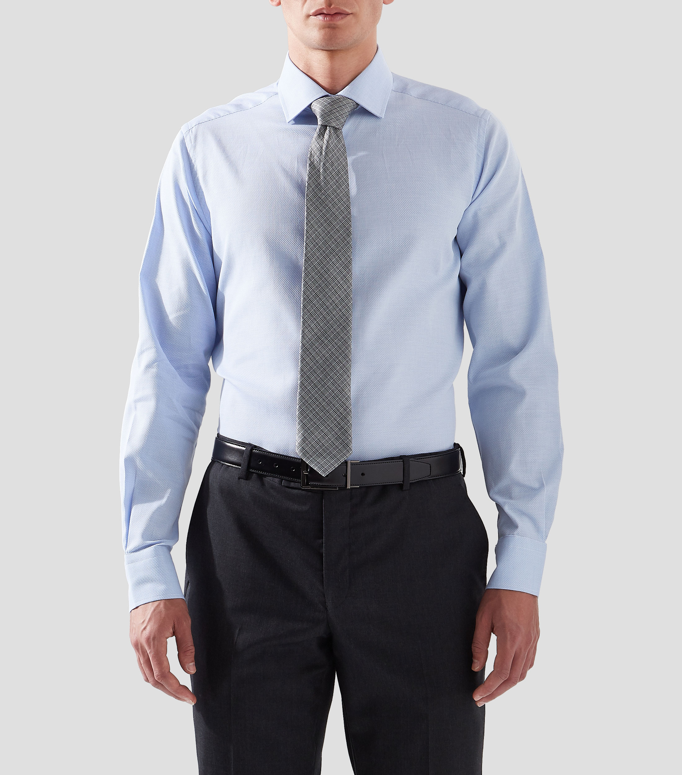 Camisa estampada manga larga Hombre