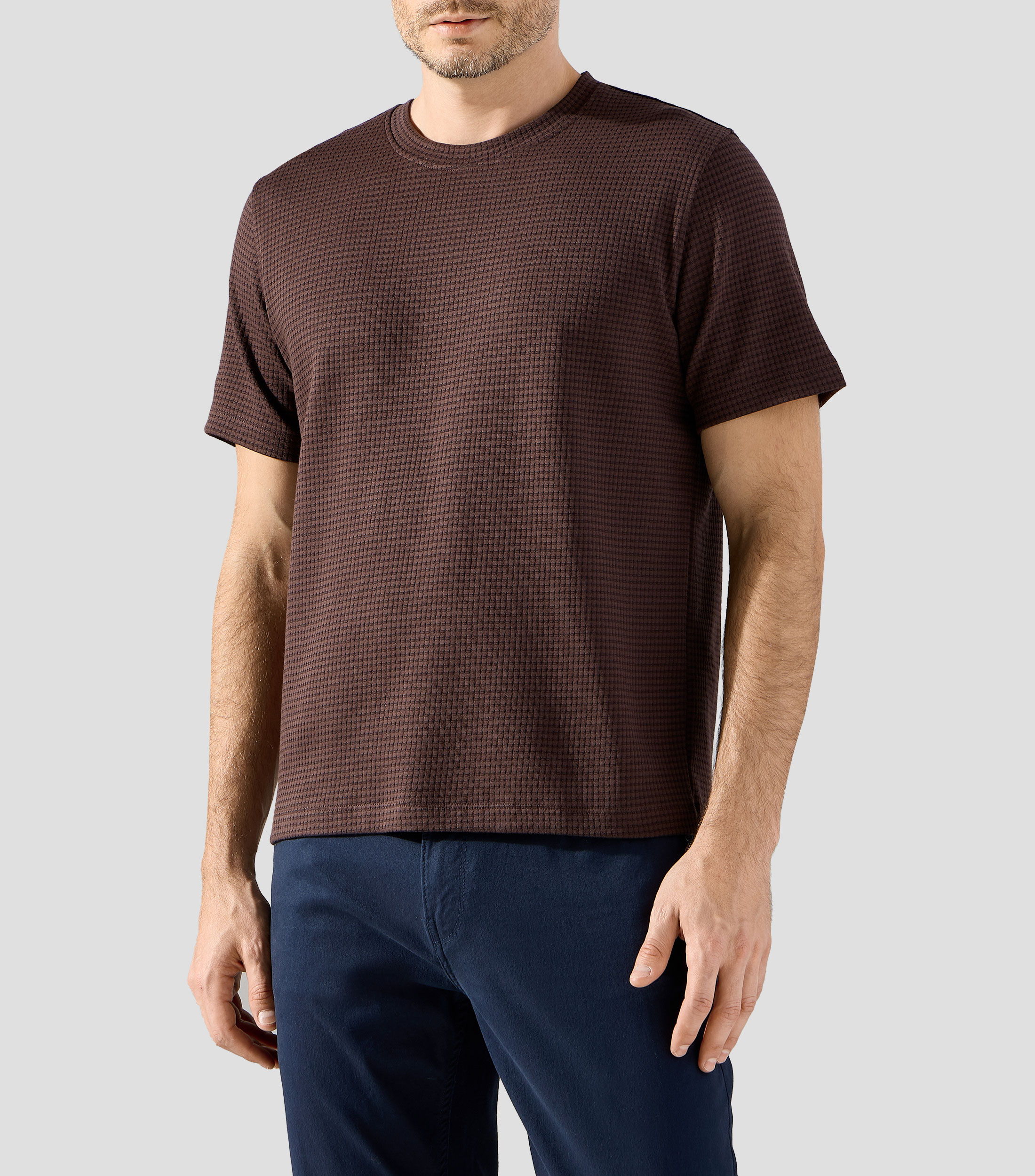 Playera cuello redondo manga corta lisa Hombre