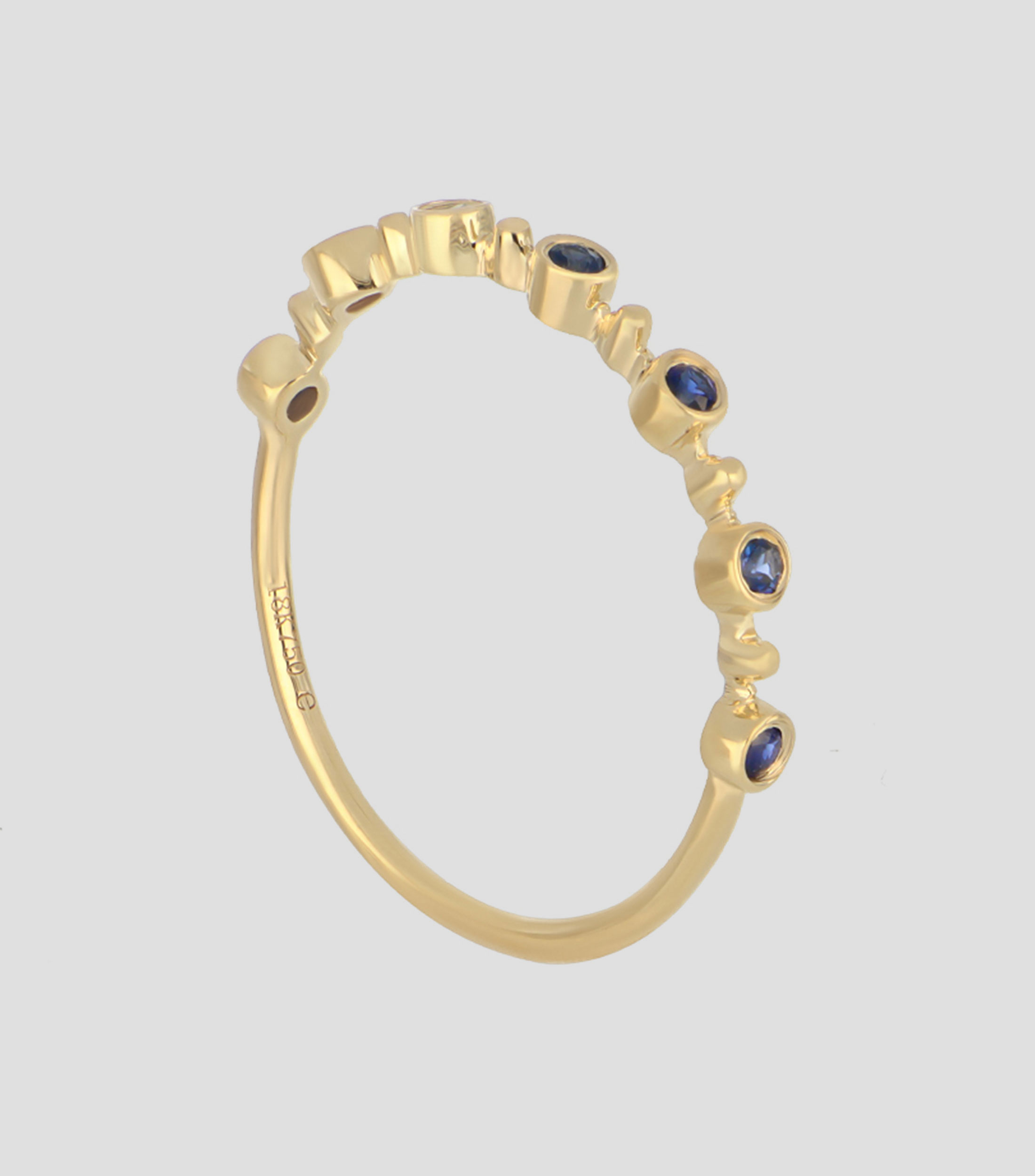Anillo con Zafiro Mujer