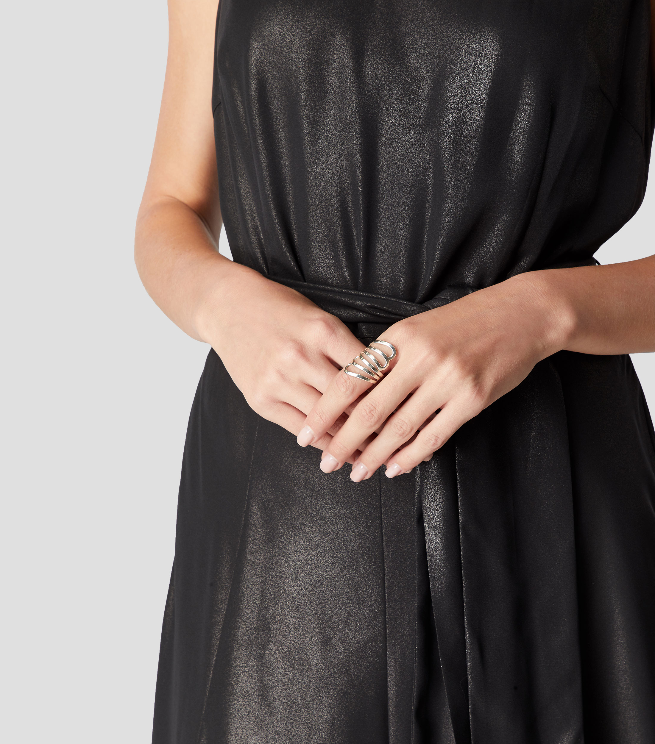 Anillo en plata .925 gotas entrelazadas Mujer