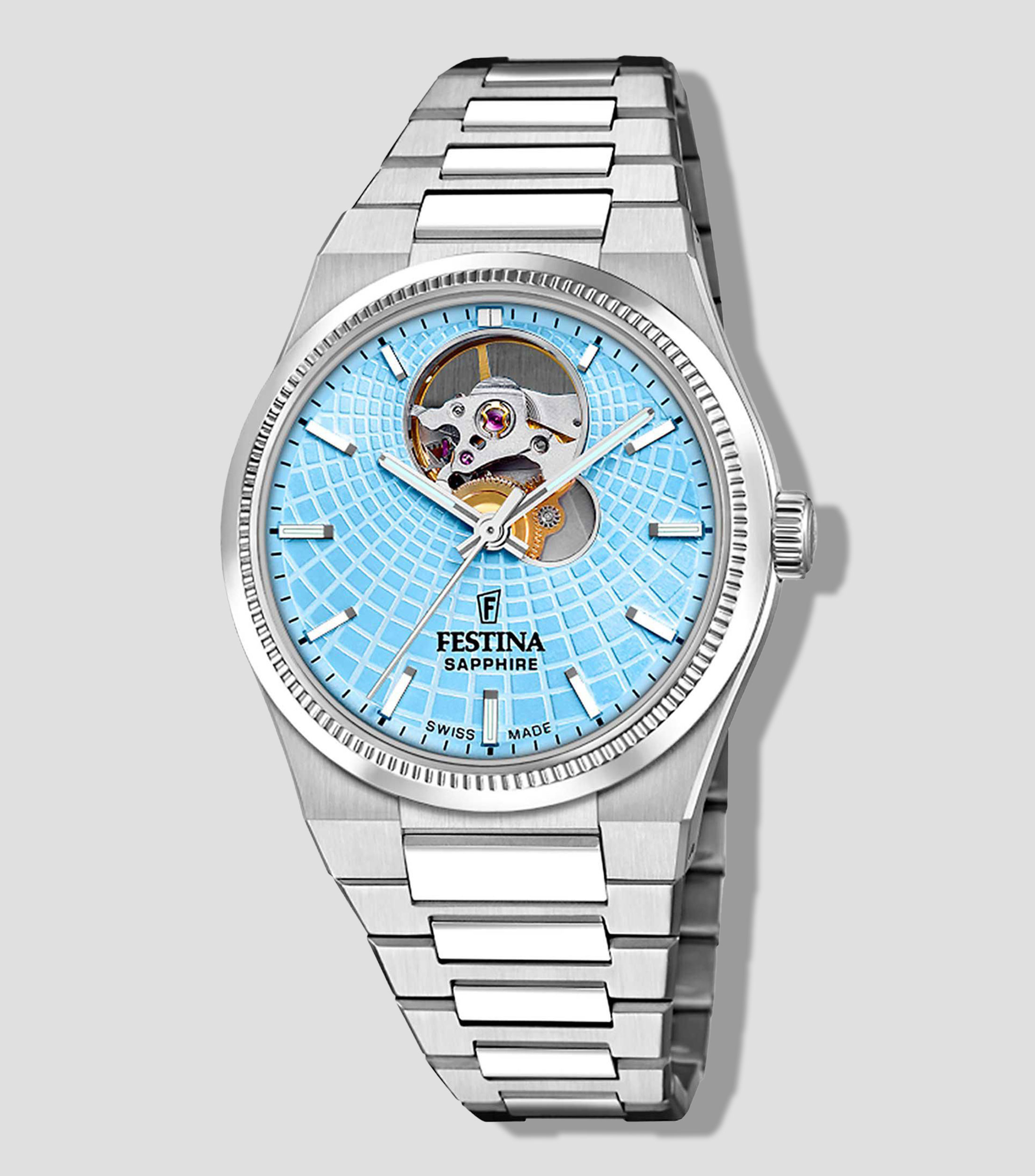 Reloj para Mujer Rivé Collection casual plateado, azul