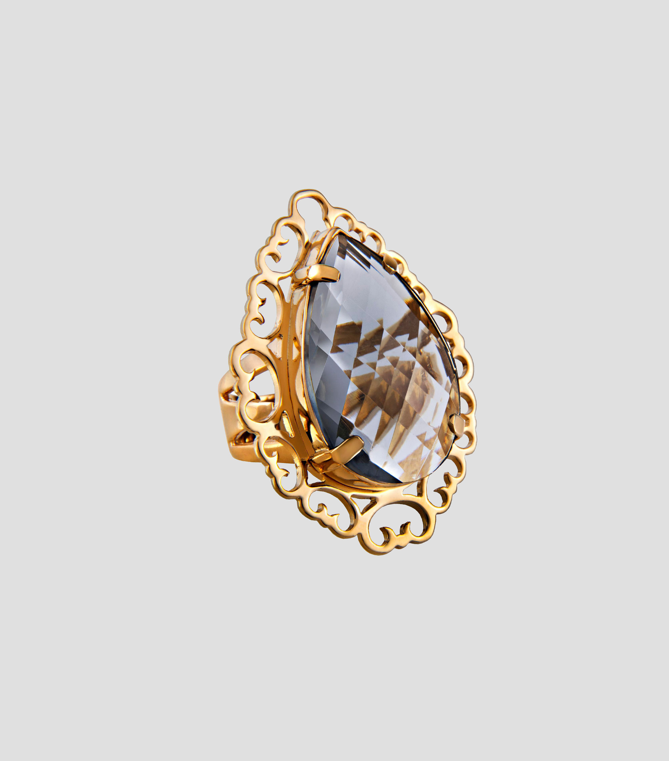 Anillo en plata .925 con cristal Mujer