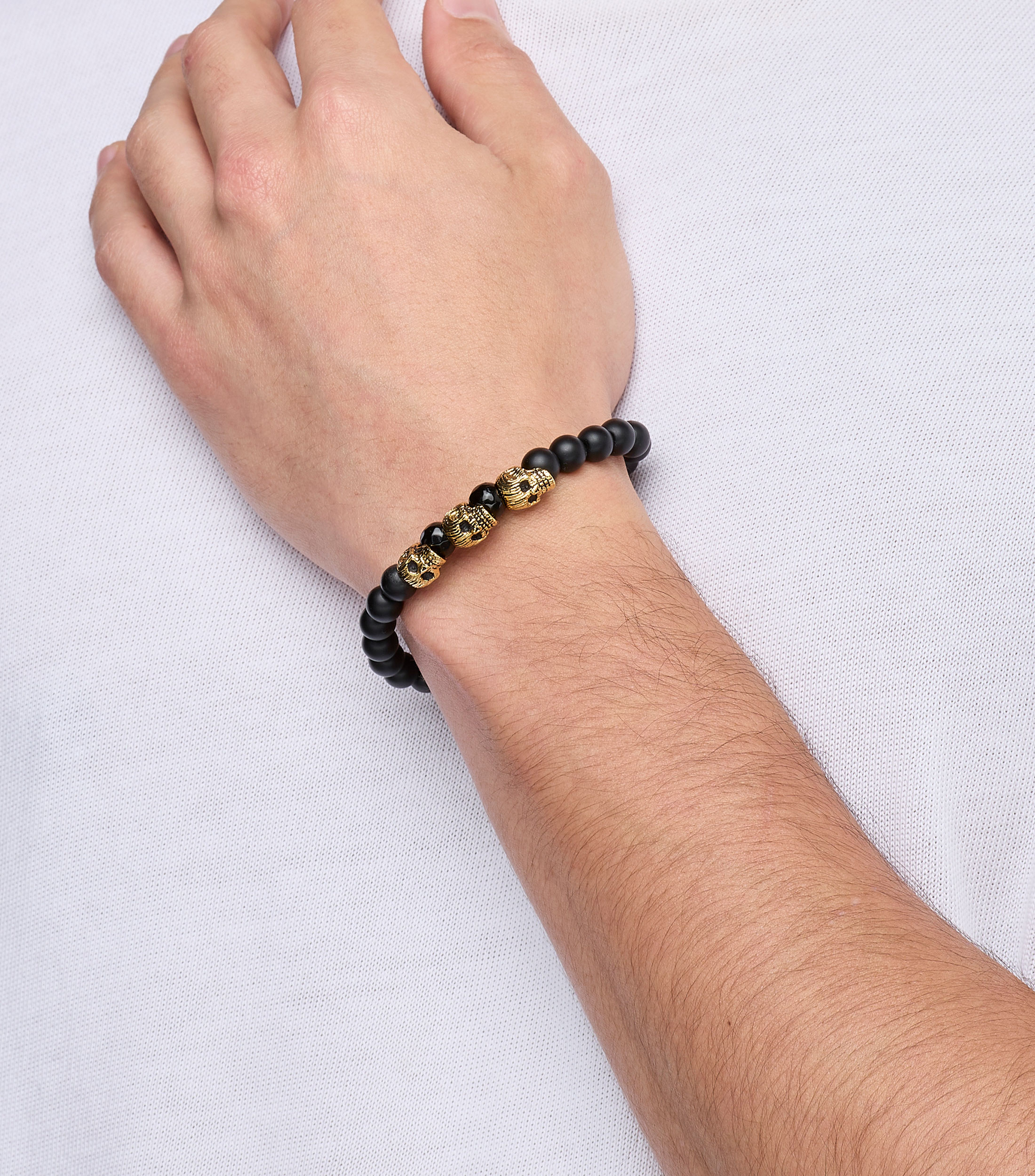 Pulsera con ónix Hombre