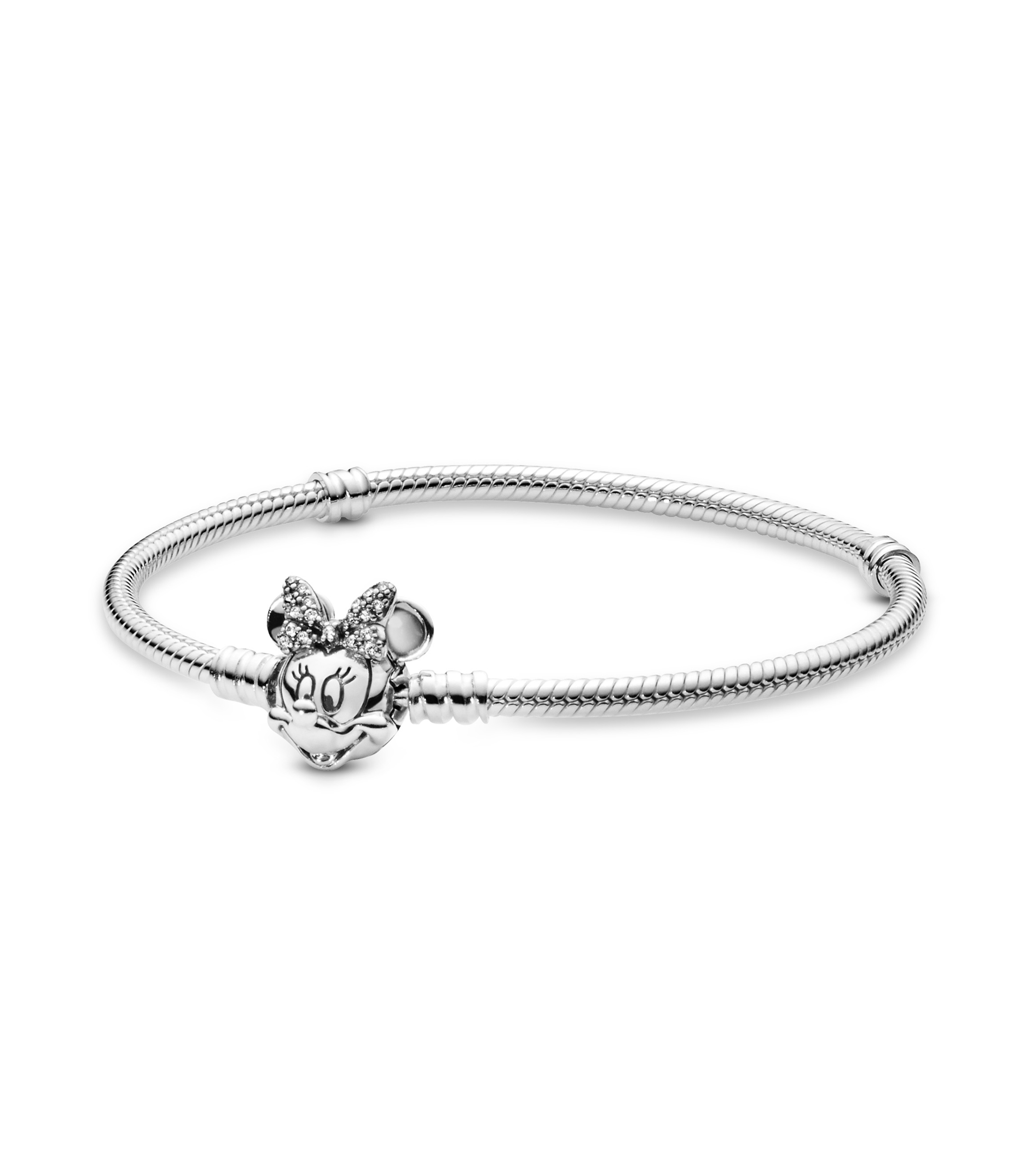 Brazalete en plata Shimmering Minnie Portrait Mujer Talla 20 cm