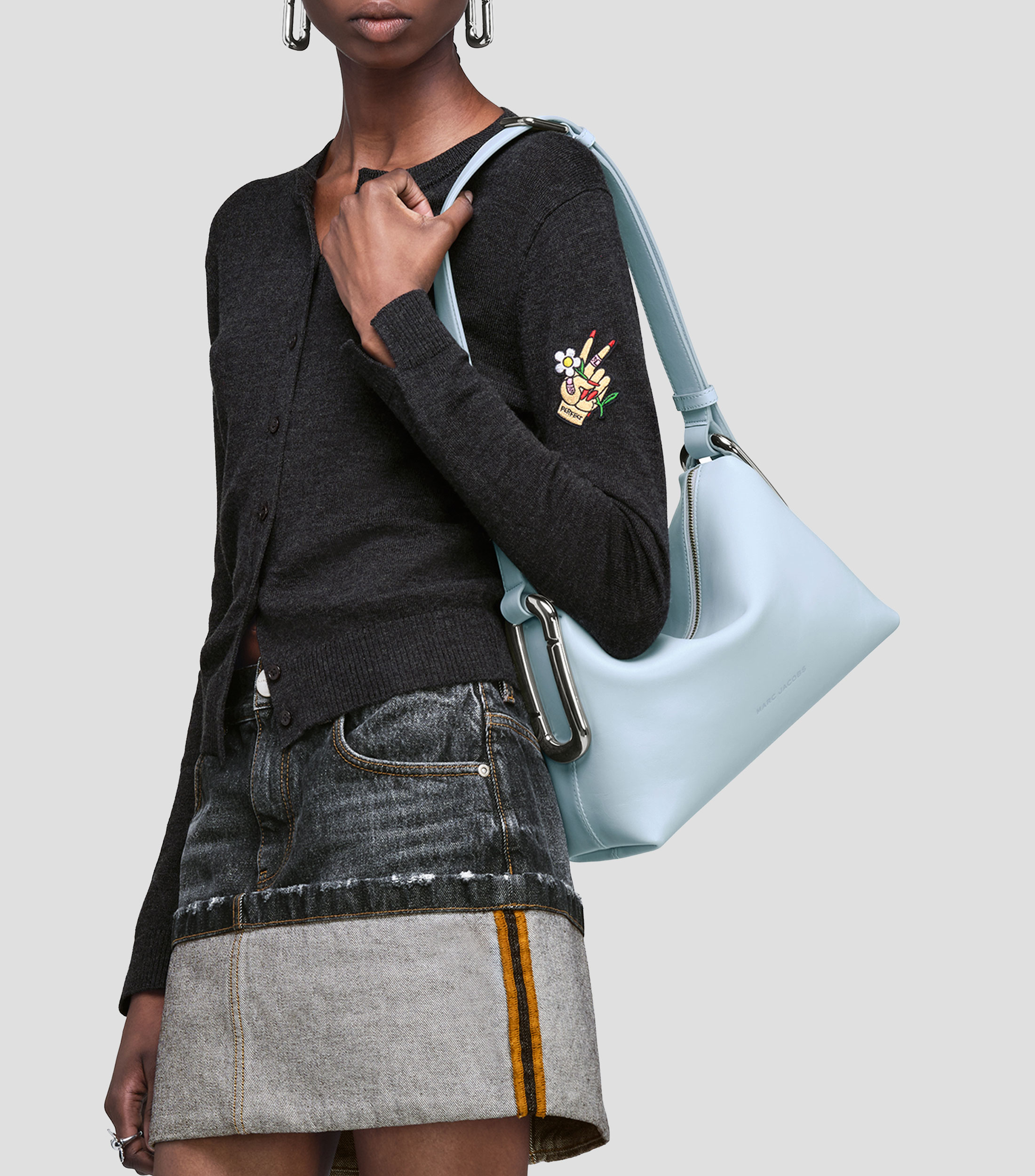 Bolsa Crossbody en piel Puffy Marc liso Mujer