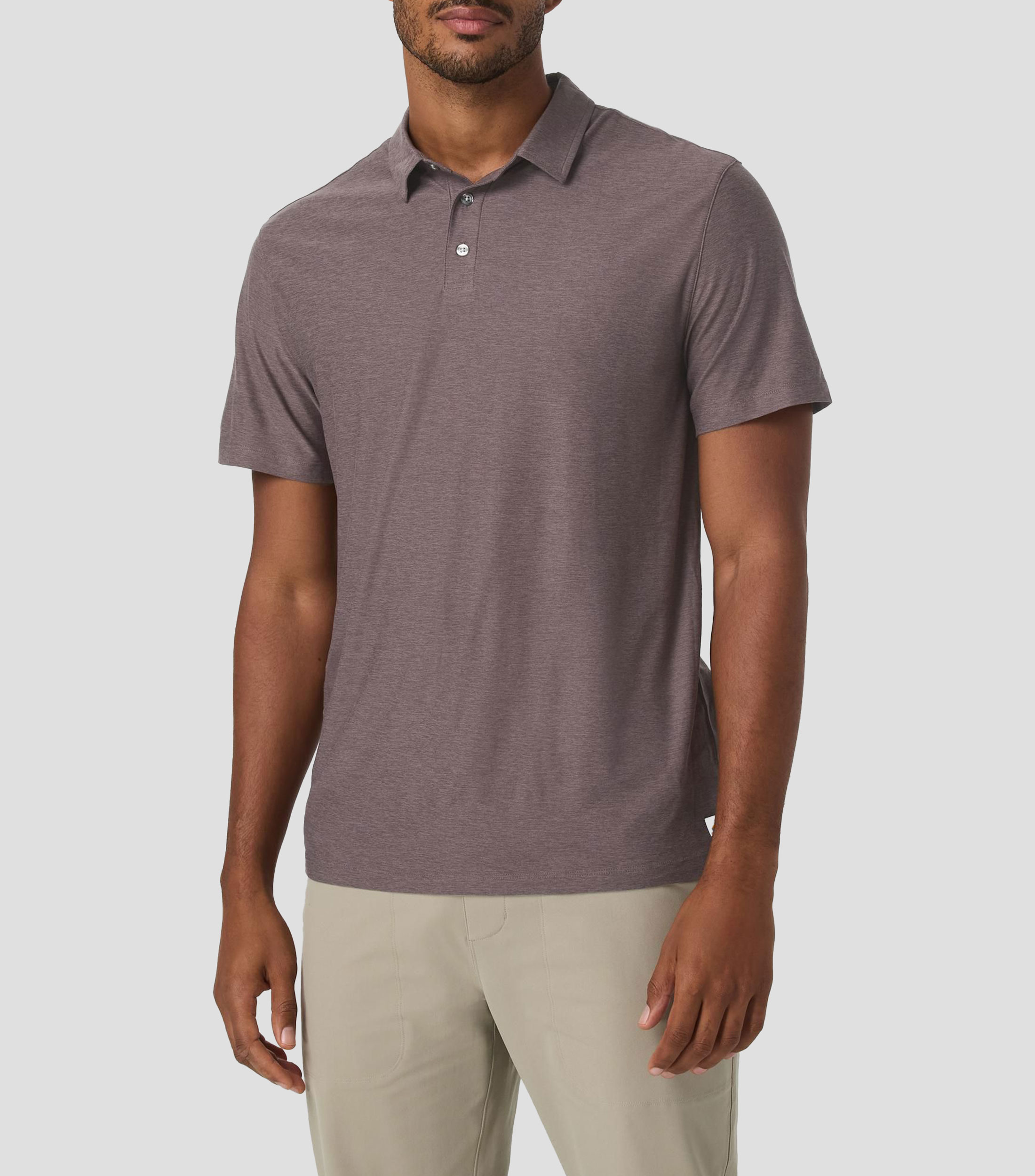 Playera tipo Polo casual cuello polo manga corta lisa Hombre